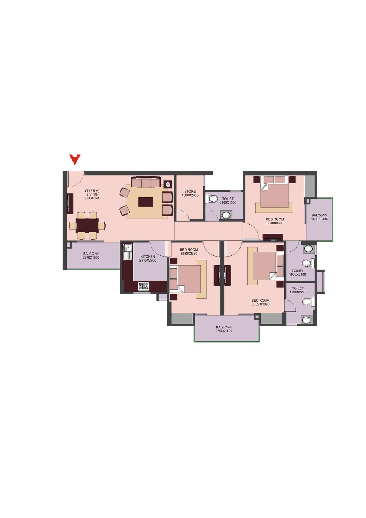Avs Orchard Block H Unit 1 Floor Plan