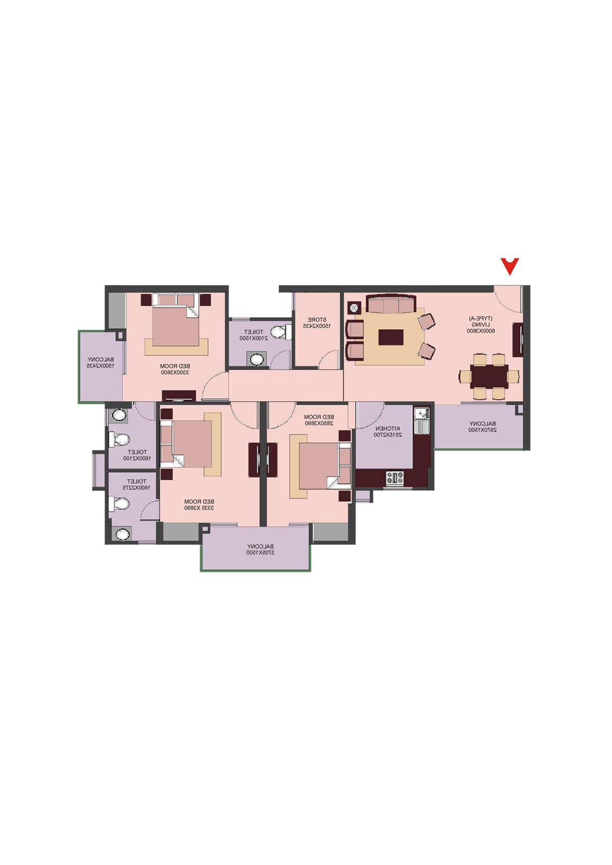 Avs Orchard Block H Unit 2 Floor Plan