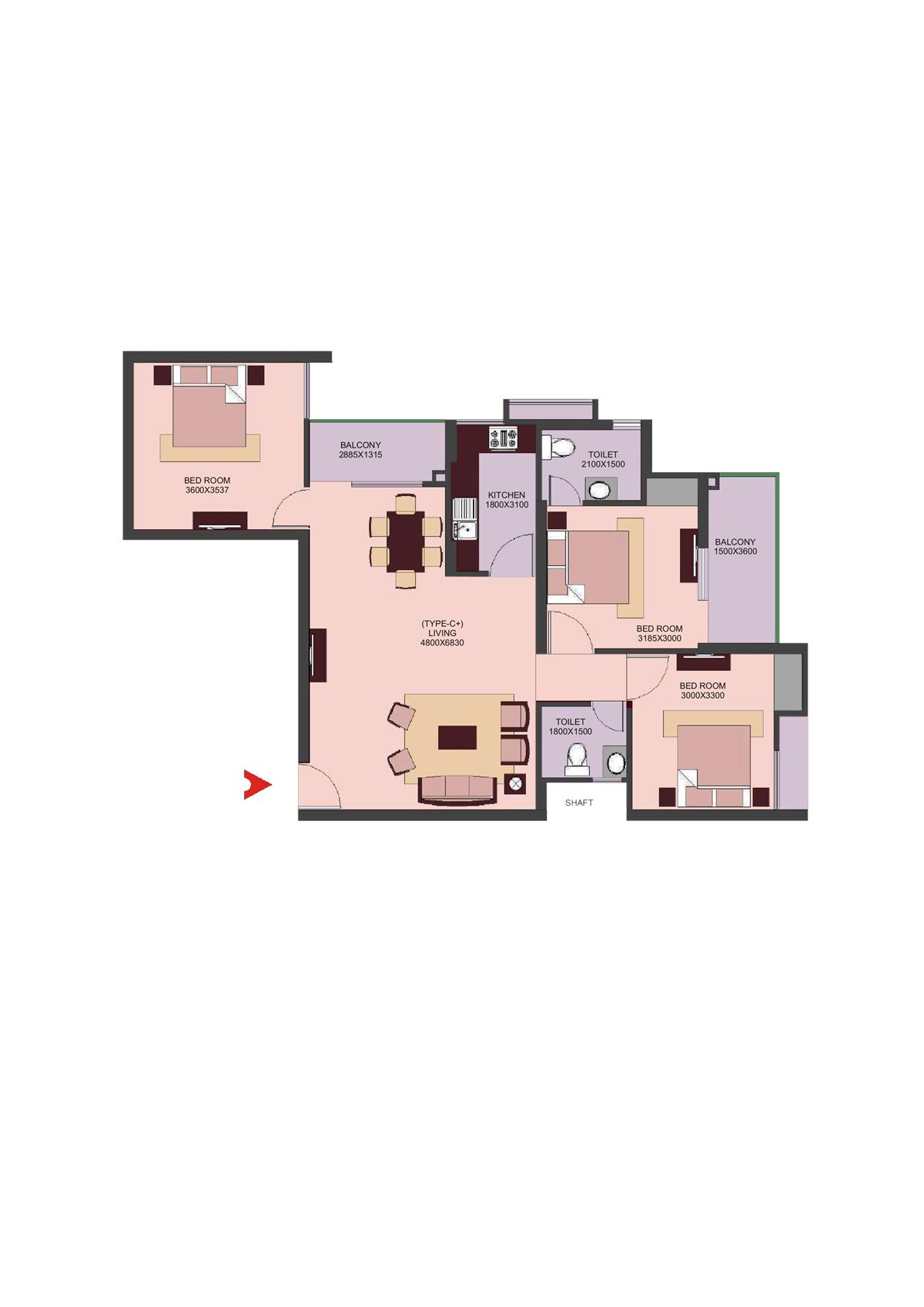 Avs Orchard Block H Unit 4 Floor Plan