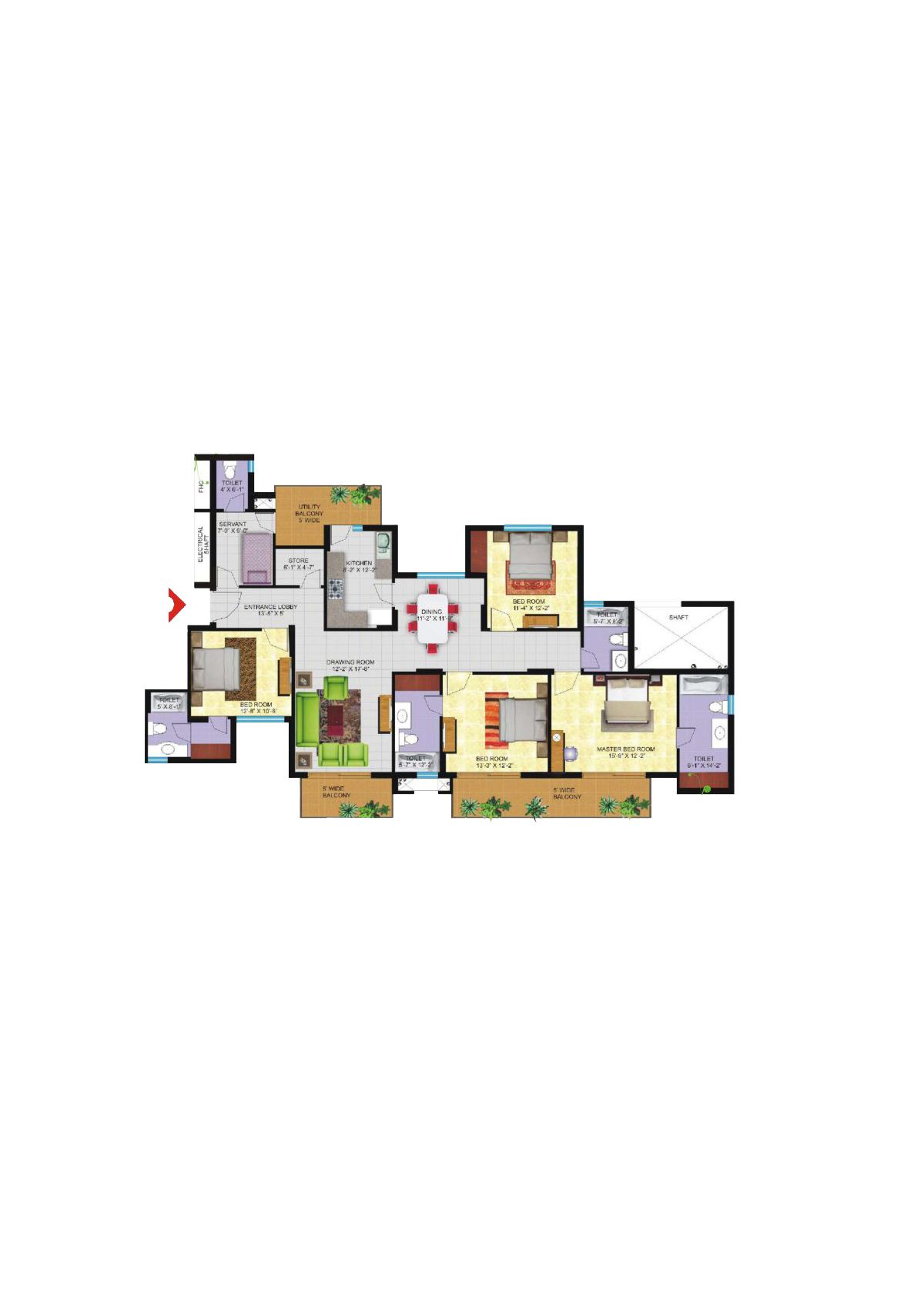 Avs Orchard Block C Unit 1 Floor Plan