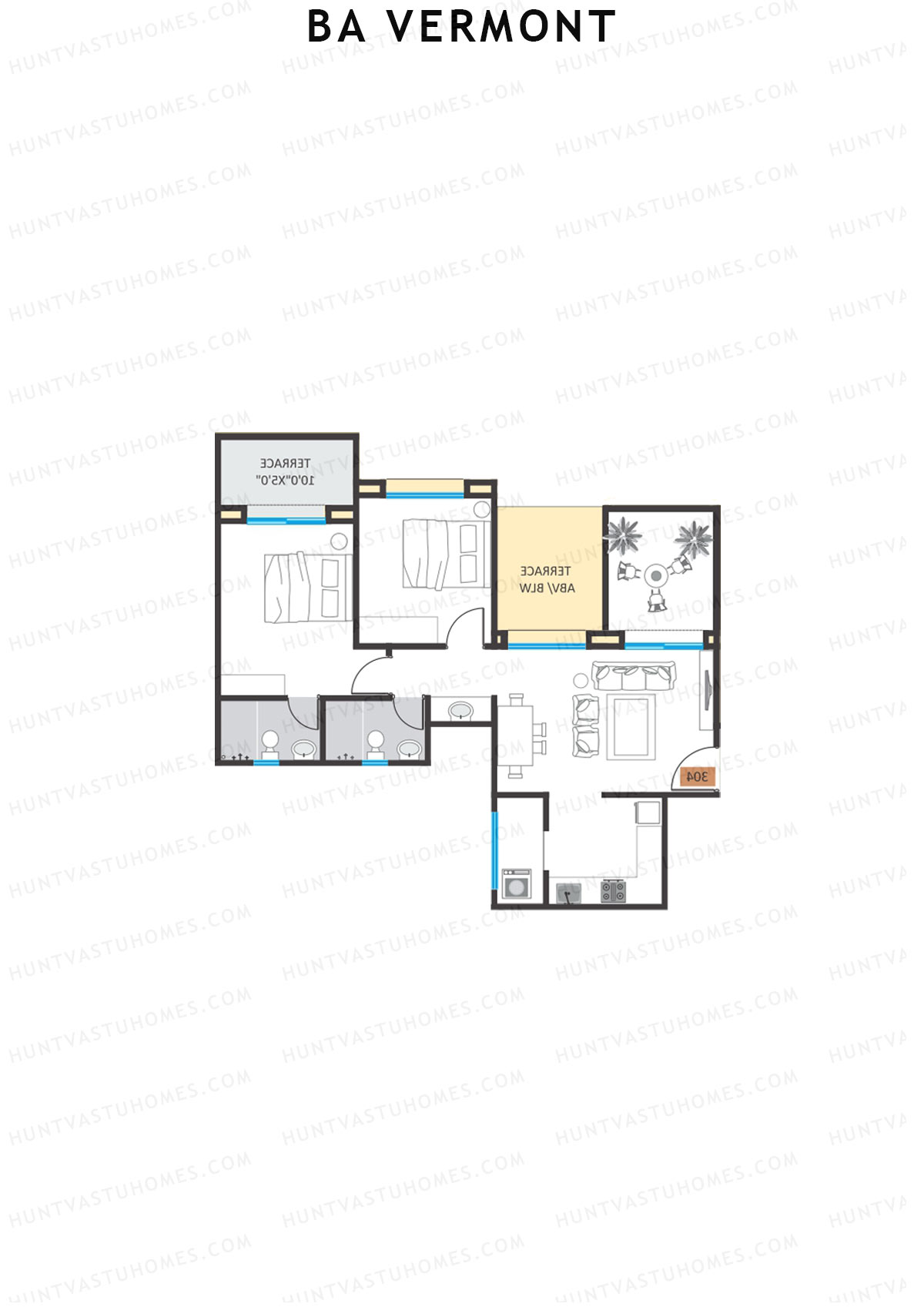 BA Vermont Tower B Unit 5 Floor Plan