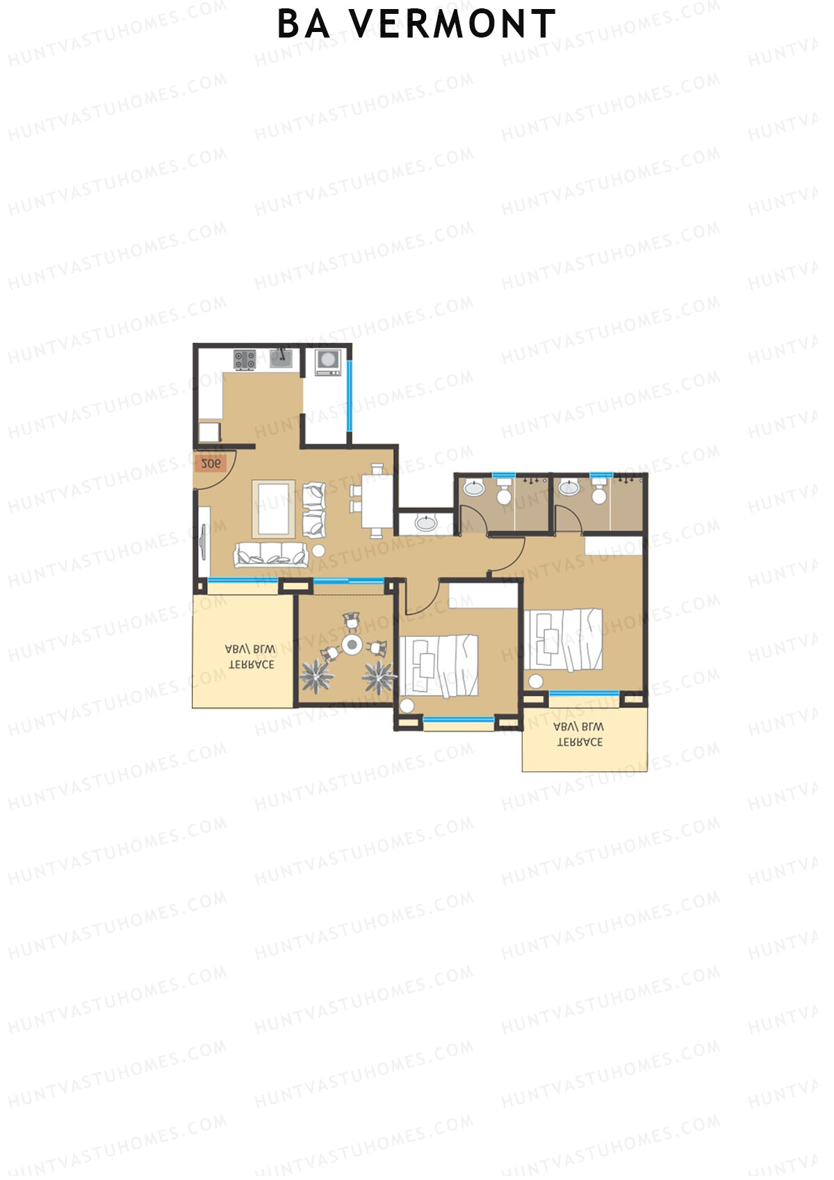 BA Vermont Tower B Unit 7 Floor Plan