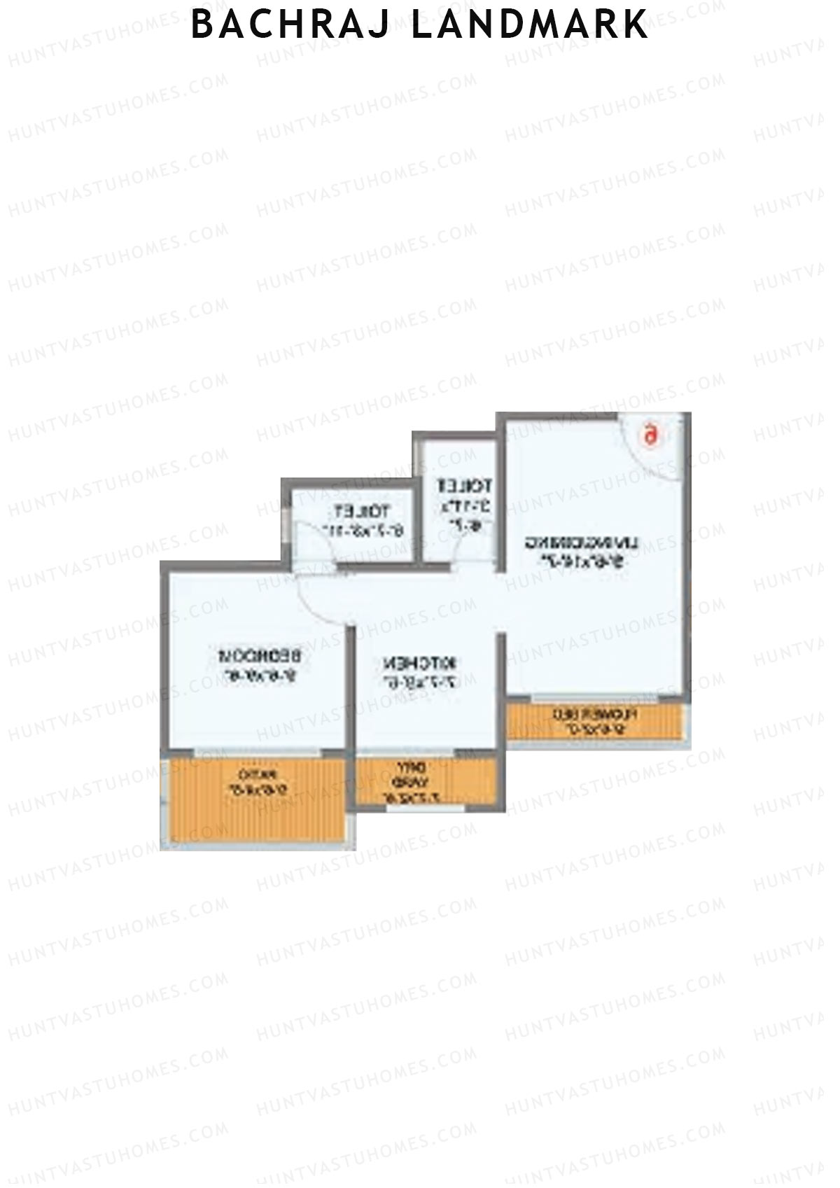 Bachraj Landmark Wing C Unit 3 Floor Plan