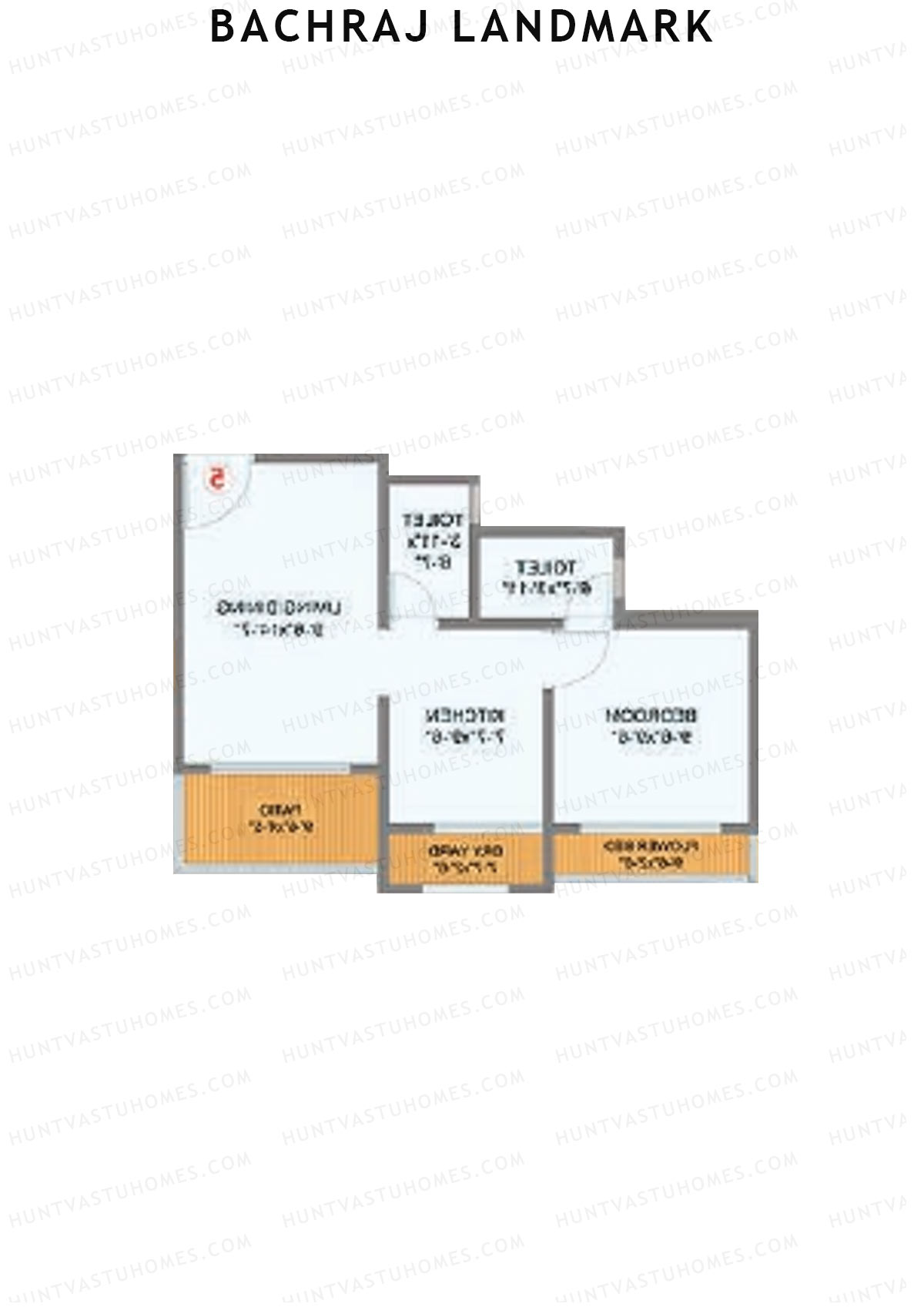 Bachraj Landmark Wing C Unit 4 Floor Plan