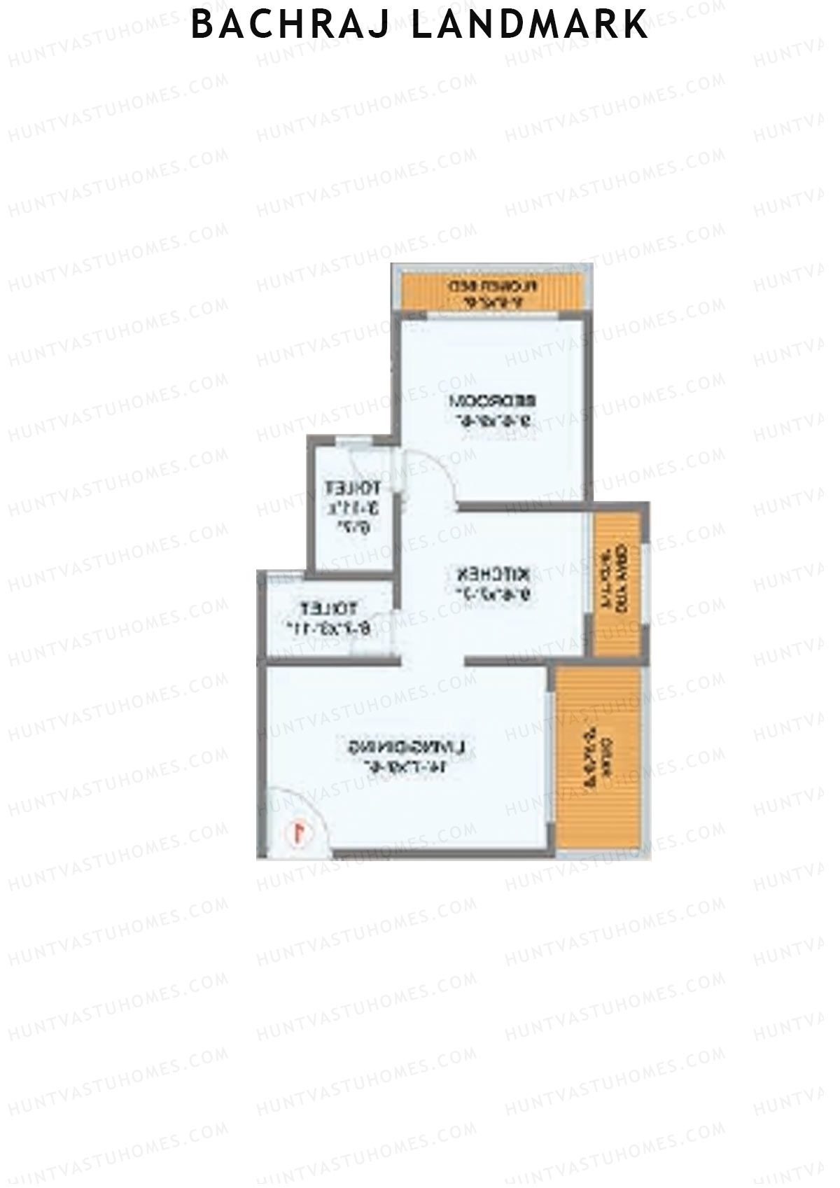 Bachraj Landmark Wing C Unit 8 Floor Plan