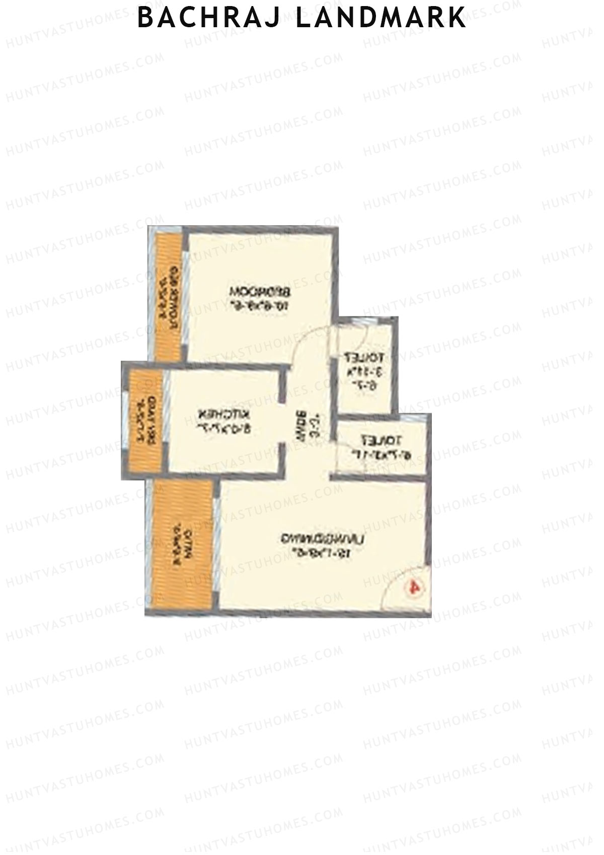 Bachraj Landmark Wing F Unit 3 Floor Plan