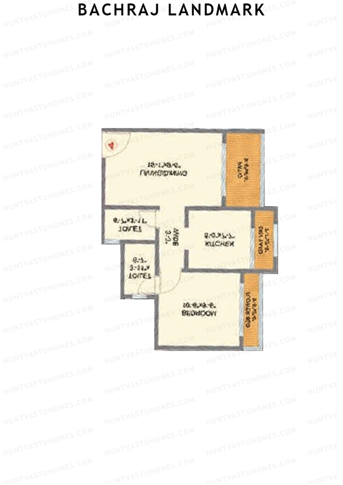 Bachraj Landmark Wing F Unit 6 Floor Plan