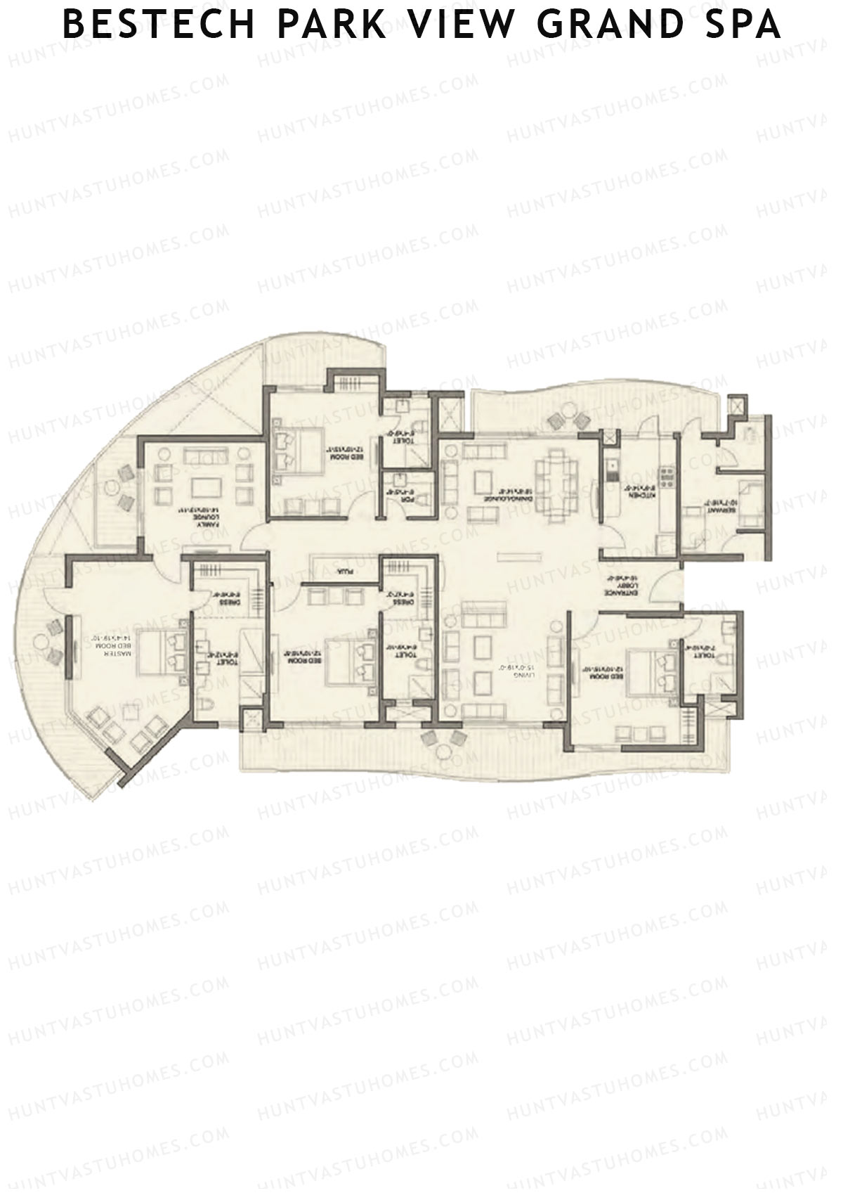 Bestech Park View Grand Spa Spa Signature Unit 1 Floor Plan
