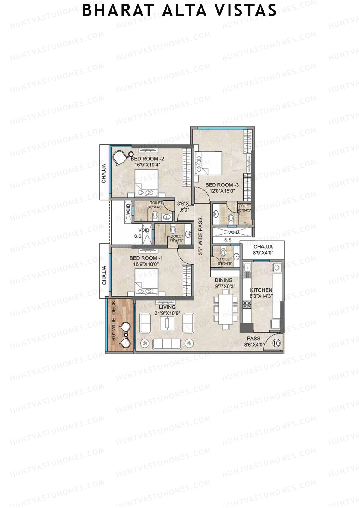 Bharat Alta Vistas Tower A Unit 10 Floor Plan