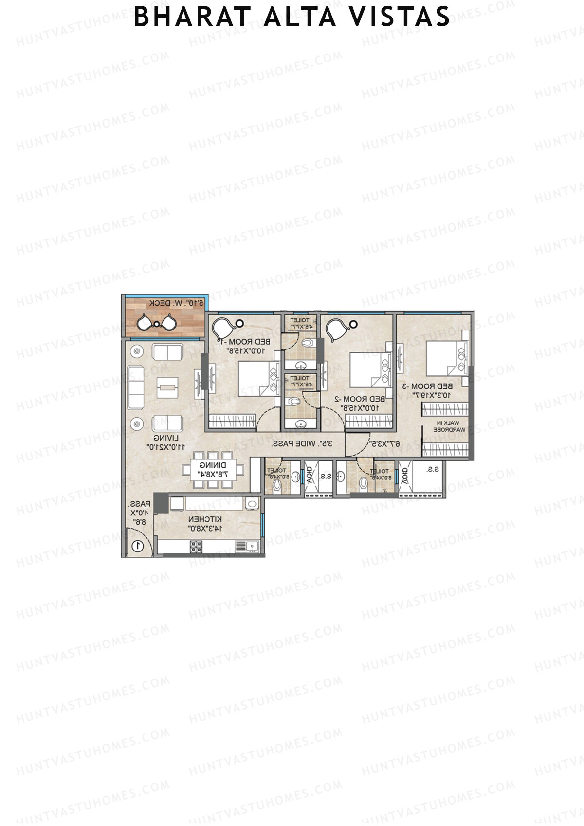 Bharat Alta Vistas Tower A Unit 2 Floor Plan