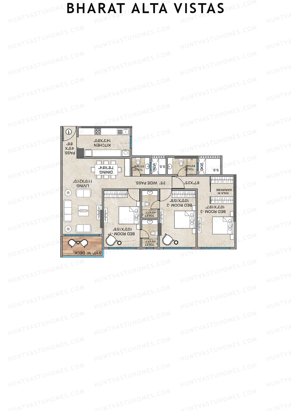 Bharat Alta Vistas Tower A Unit 5 Floor Plan