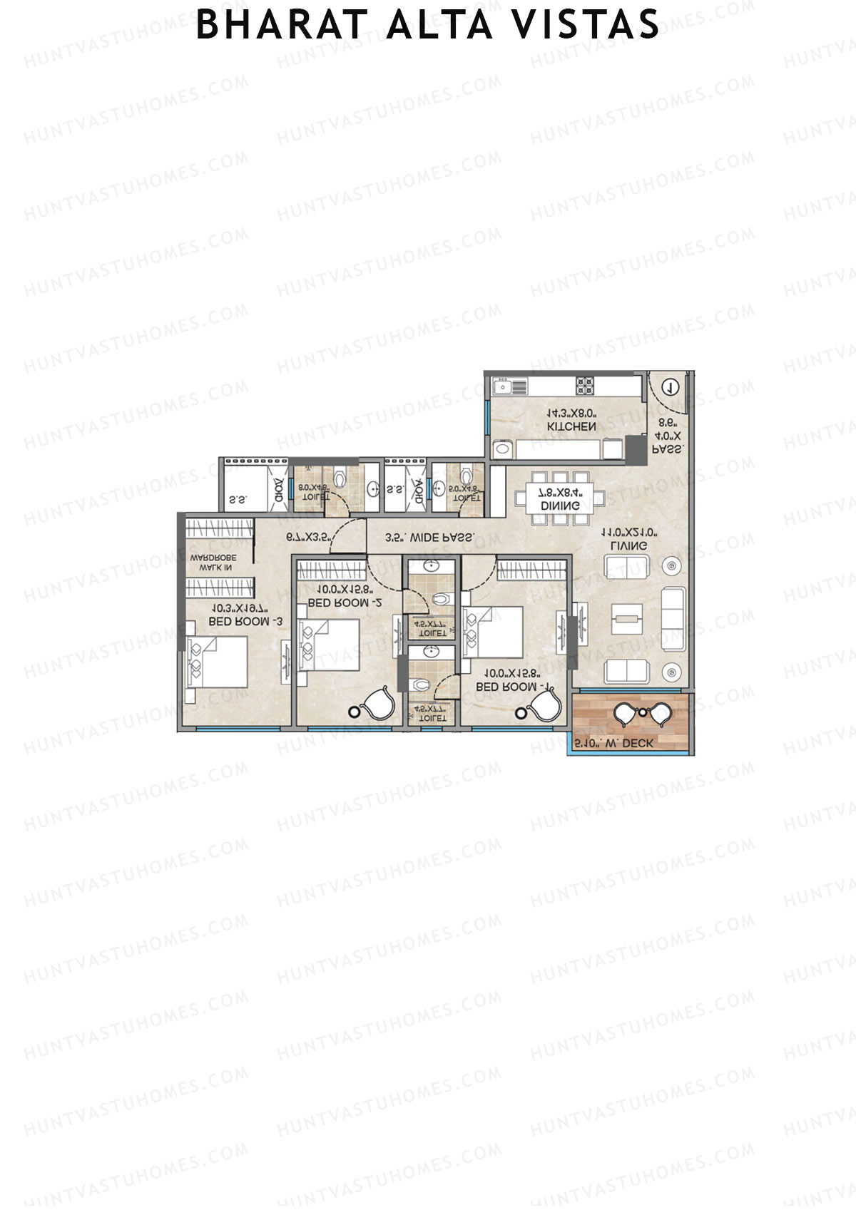 Bharat Alta Vistas Tower A Unit 8 Floor Plan