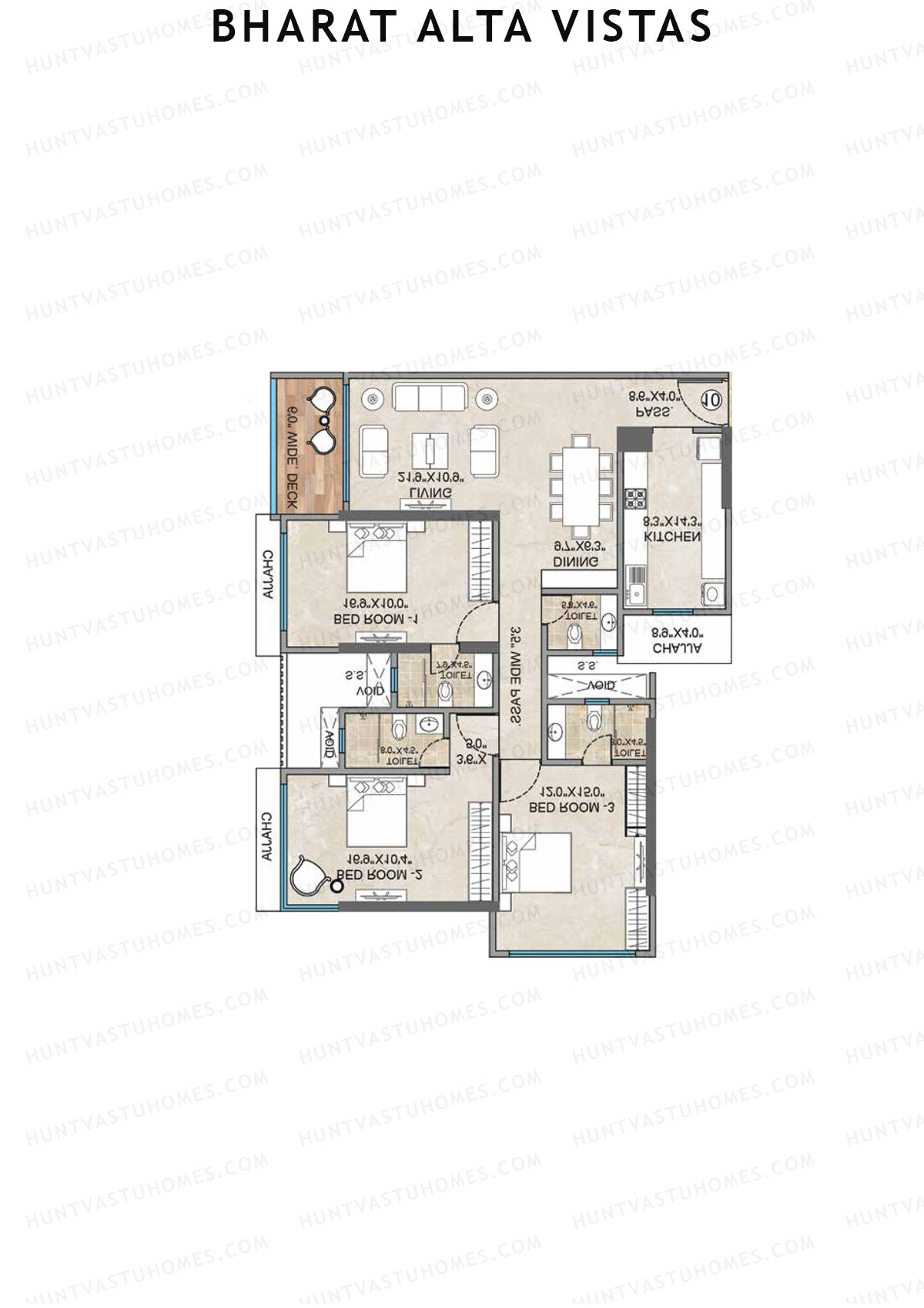 Bharat Alta Vistas Tower A Unit 9 Floor Plan
