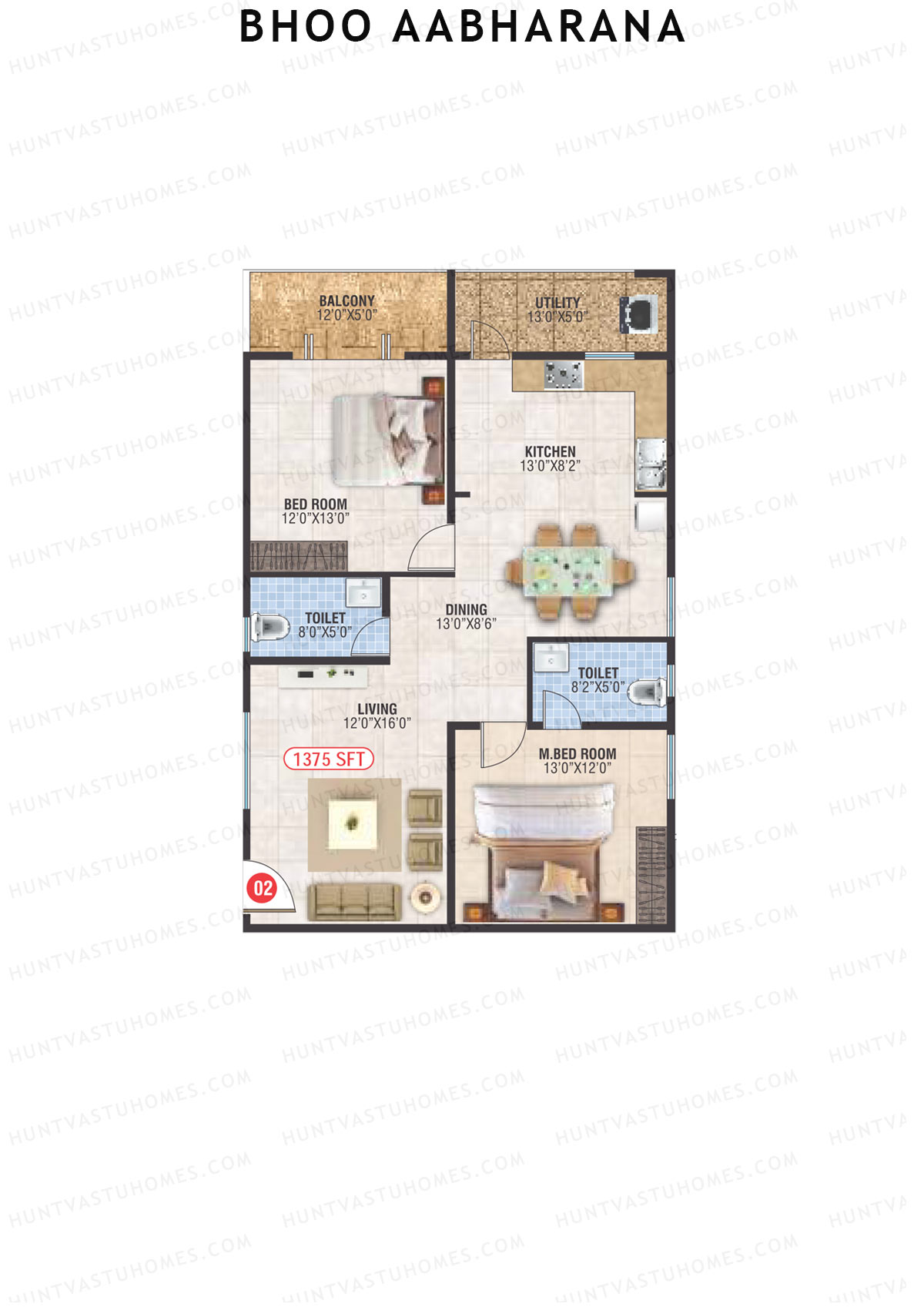 Bhoo Aabharana Block A Unit 2 Floor Plan