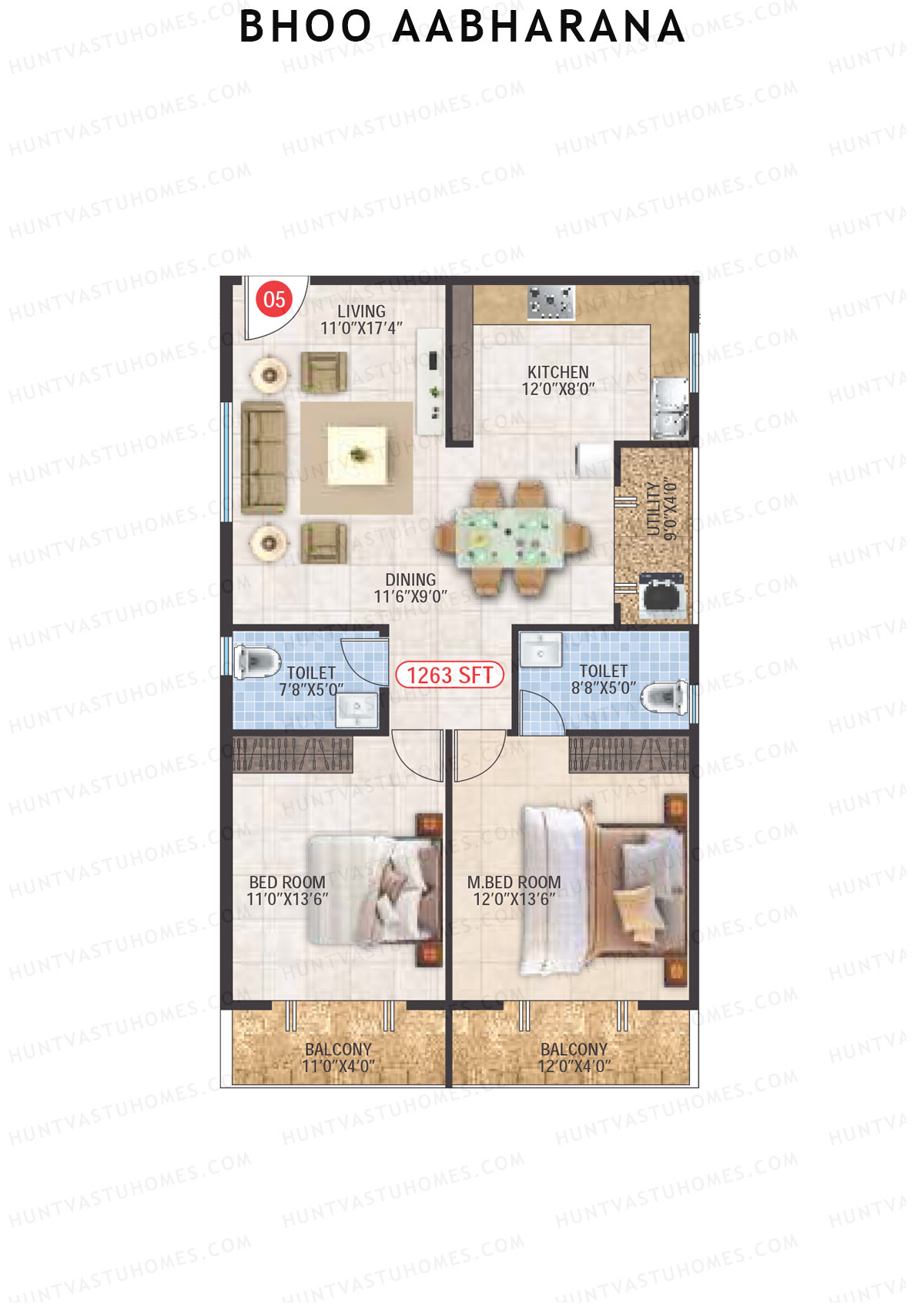 Bhoo Aabharana Block A Unit 6 Floor Plan
