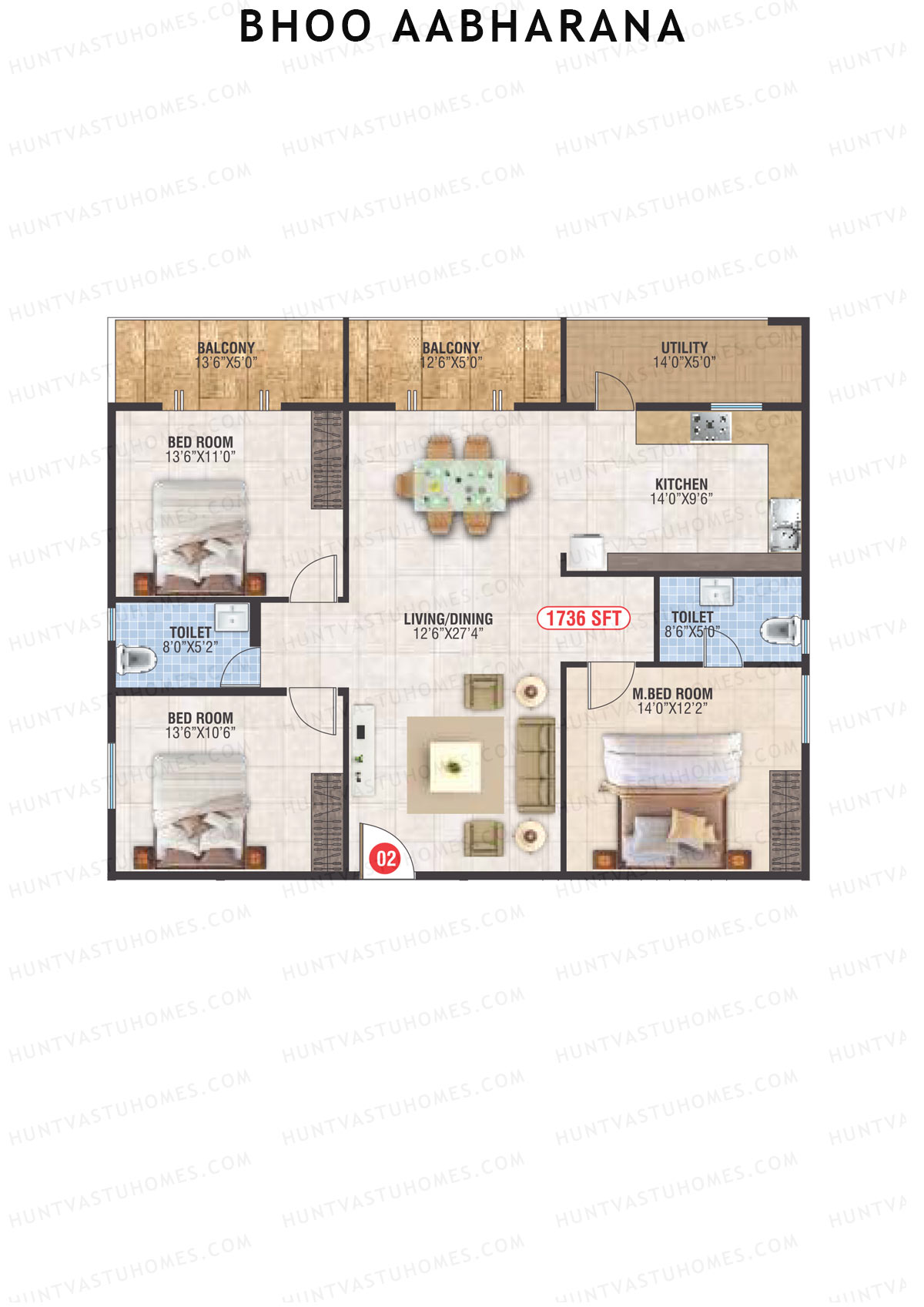 Bhoo Aabharana Block B Unit 2 Floor Plan