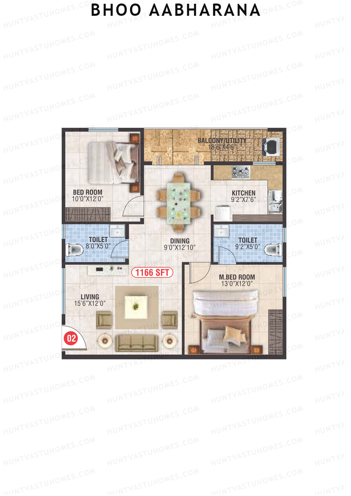 Bhoo Aabharana Block C Unit 2 Floor Plan