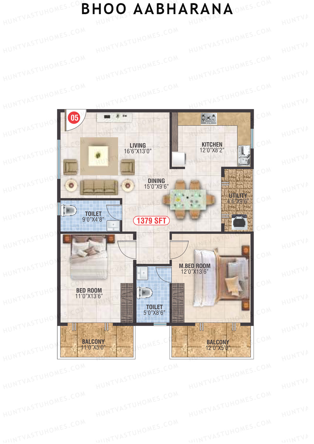 Bhoo Aabharana Block C Unit 5 Floor Plan