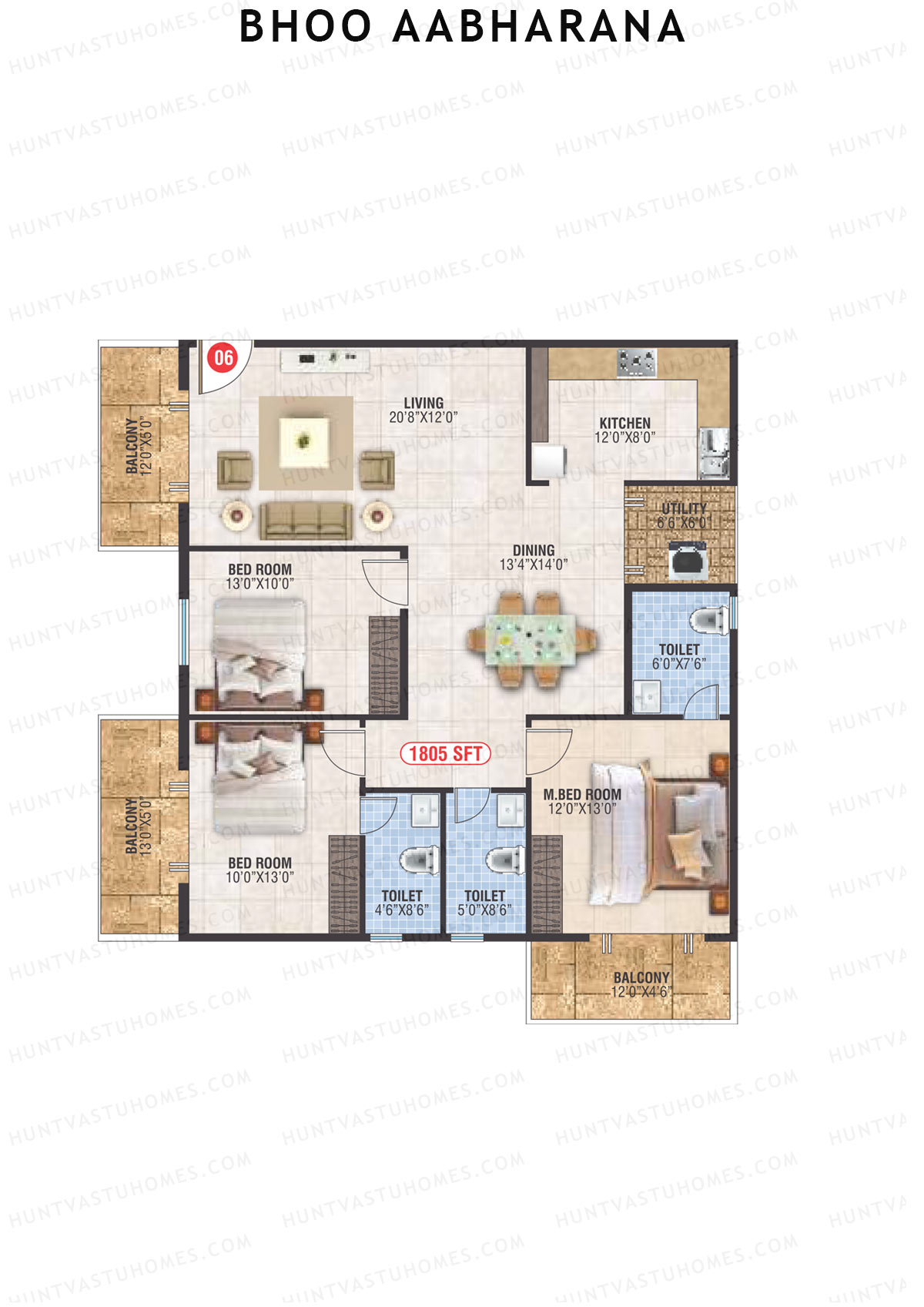 Bhoo Aabharana Block C Unit 6 Floor Plan