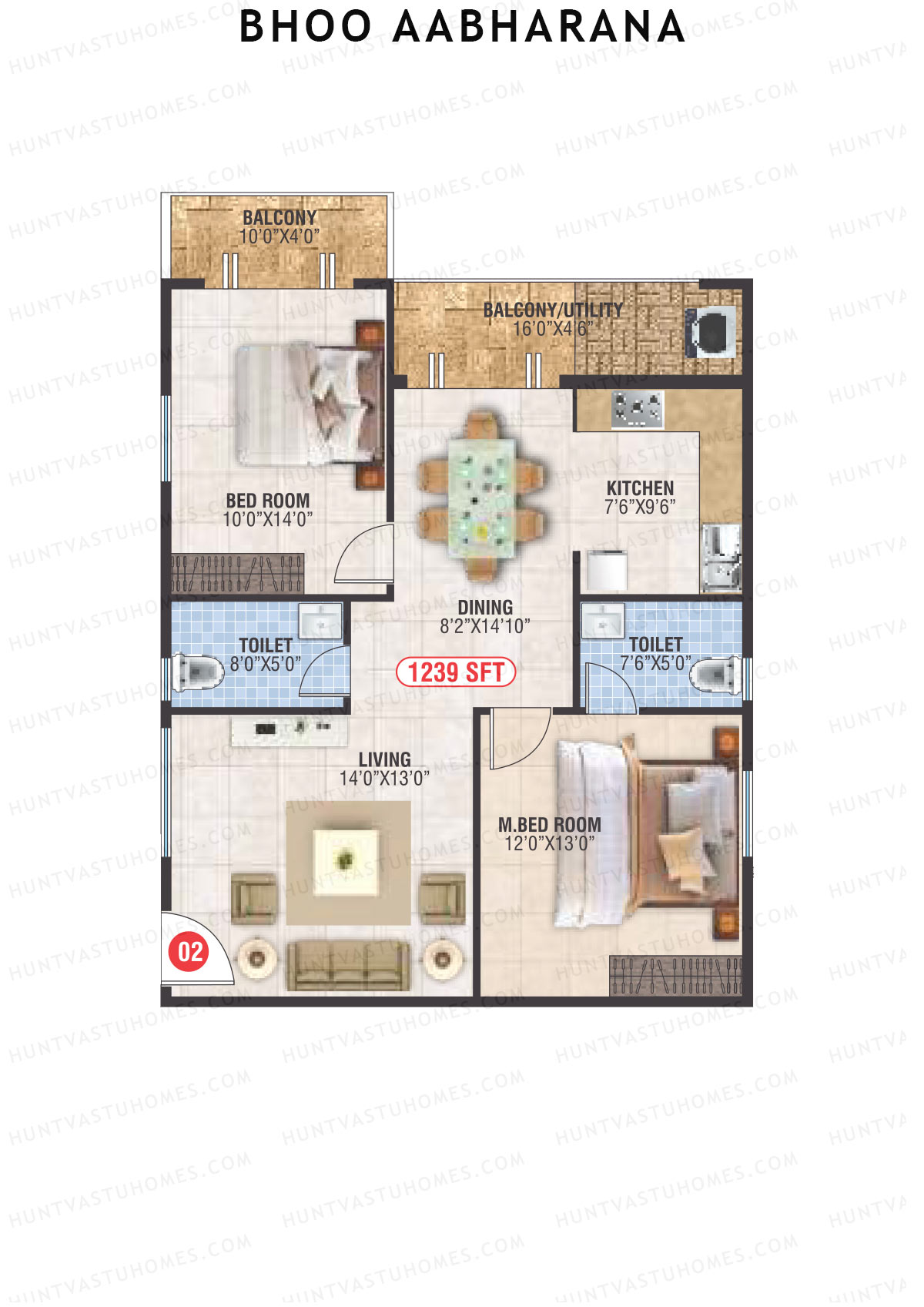 Bhoo Aabharana Block D Unit 2 Floor Plan