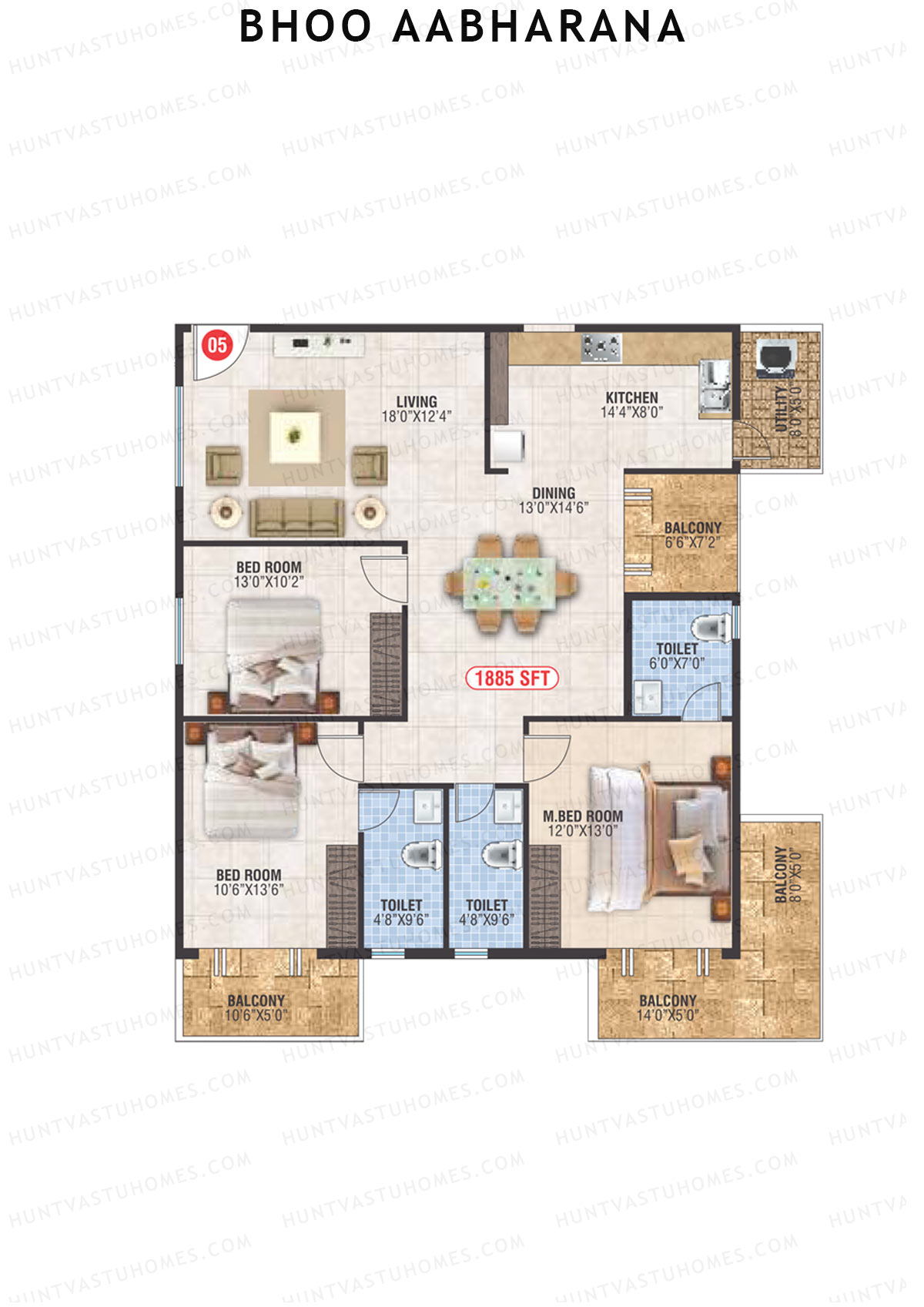 Bhoo Aabharana Block D Unit 5 Floor Plan