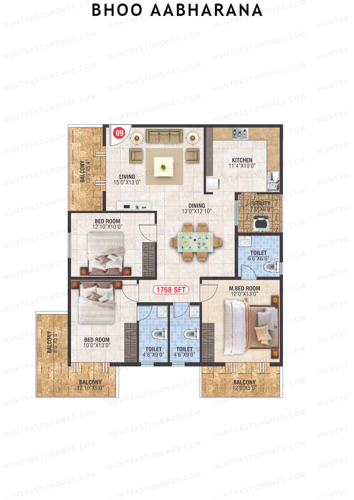 Bhoo Aabharana Block D Unit 9 Floor Plan