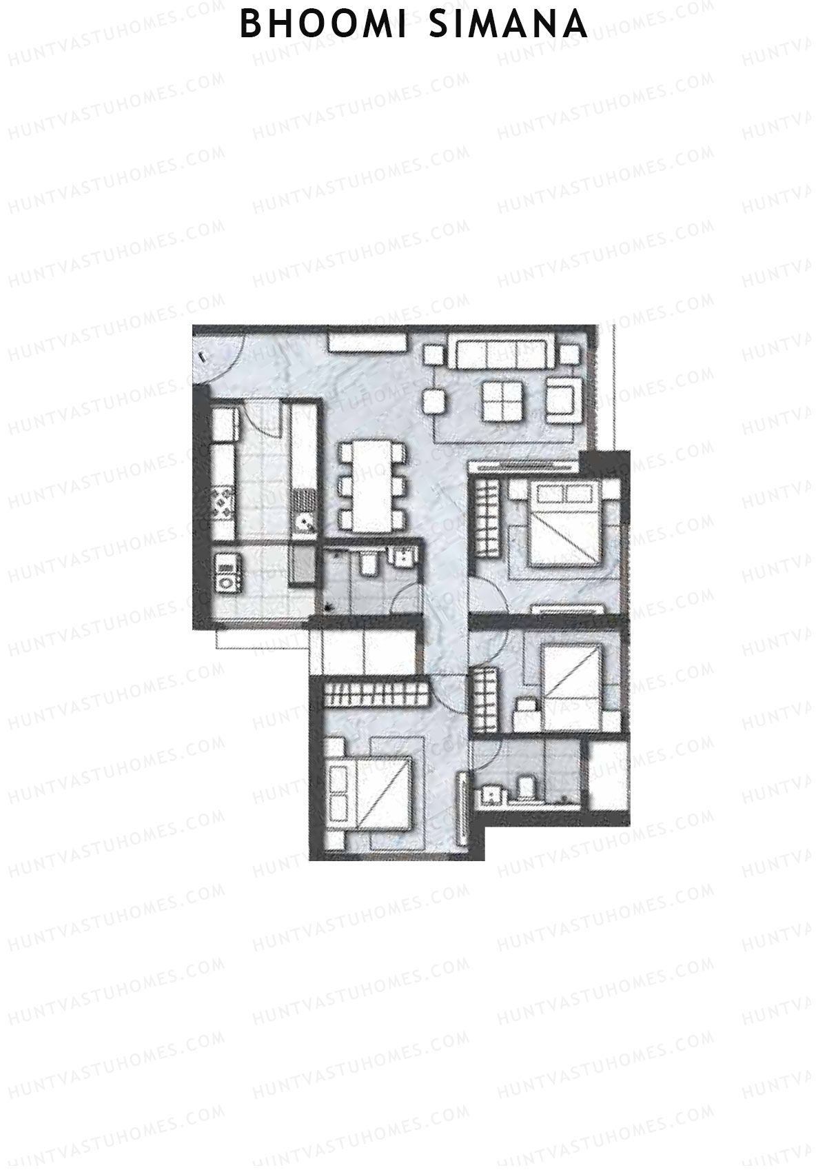 Bhoomi Simana Wing A Unit 6 Floor Plan