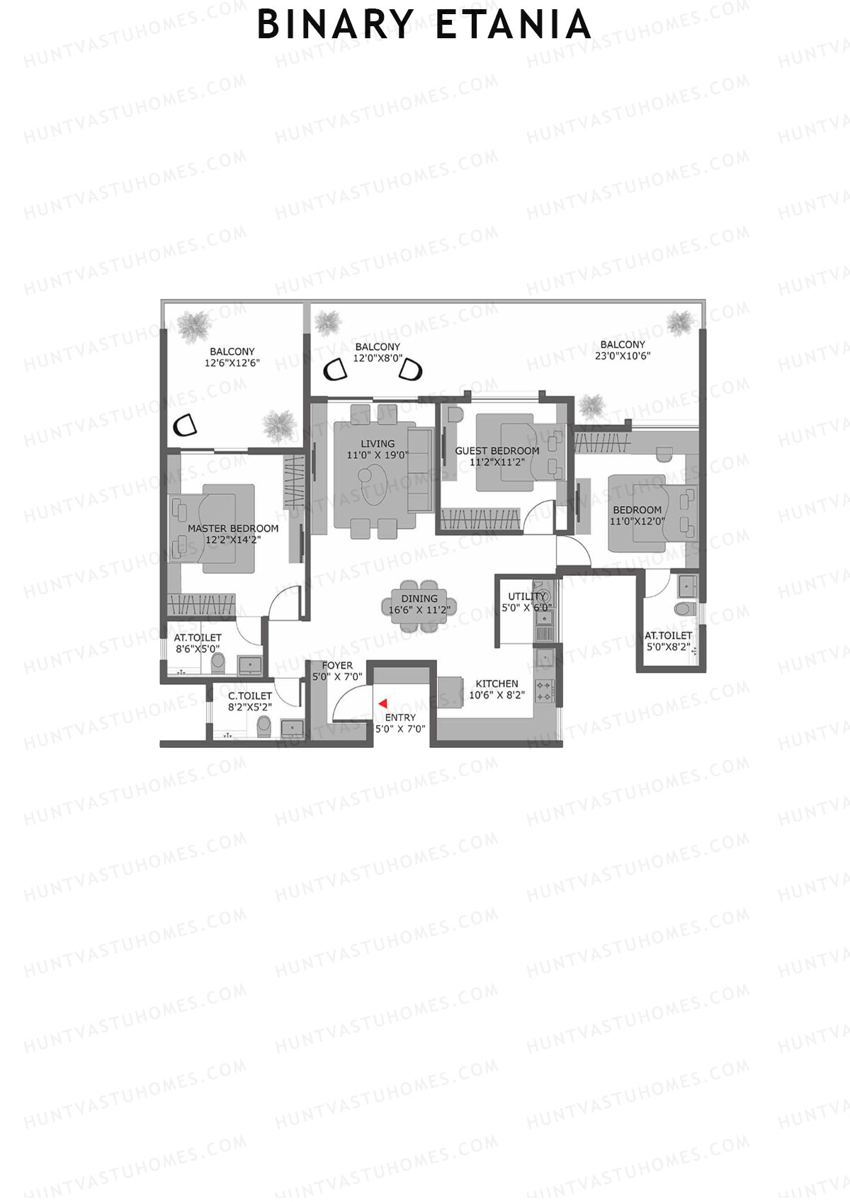 Binary Etania Block A Unit 14 Floor Plan