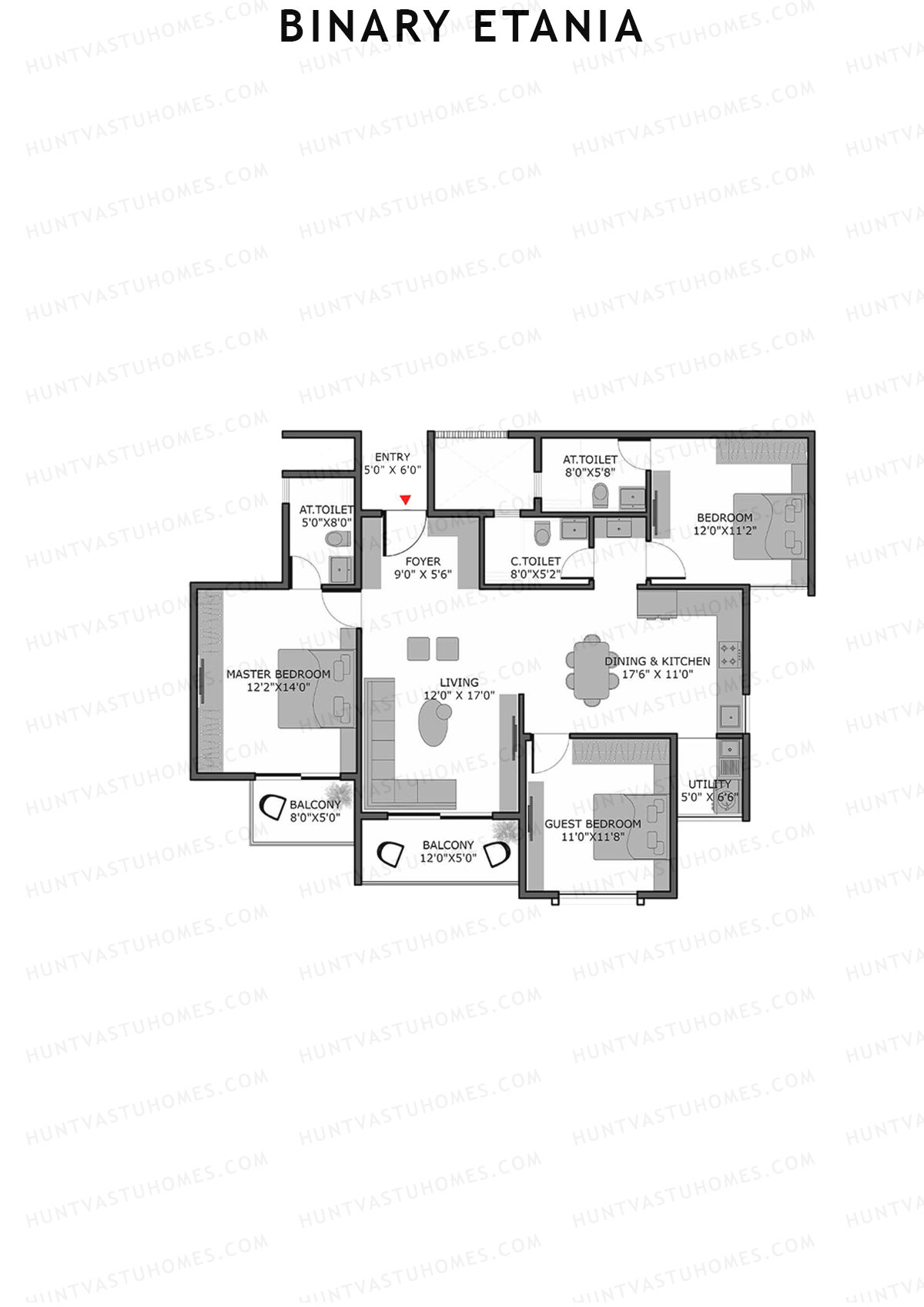 Binary Etania Block A Unit 3 Floor Plan