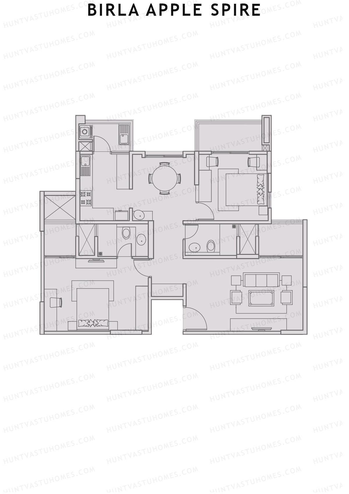 Birla Apple Spire Tower 1 Unit 10 Floor Plan