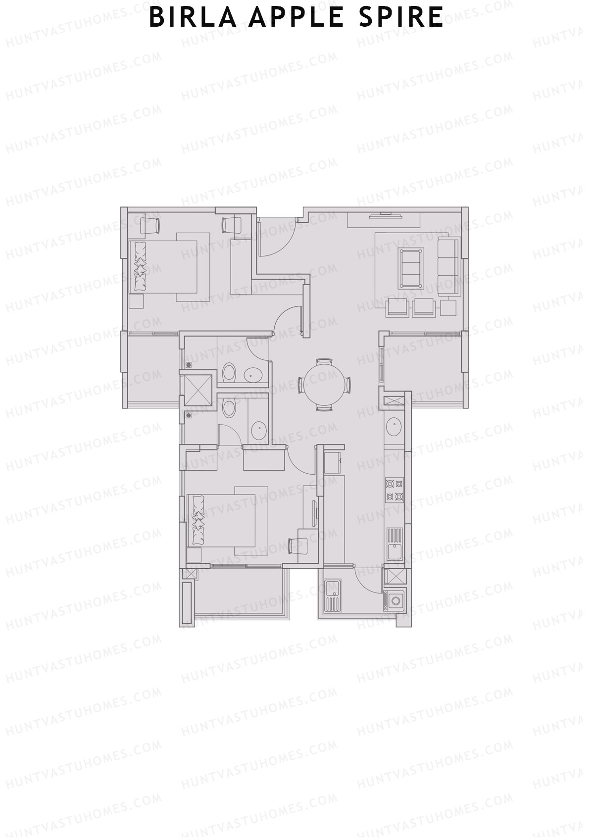 Birla Apple Spire Tower 1 Unit 6 Floor Plan