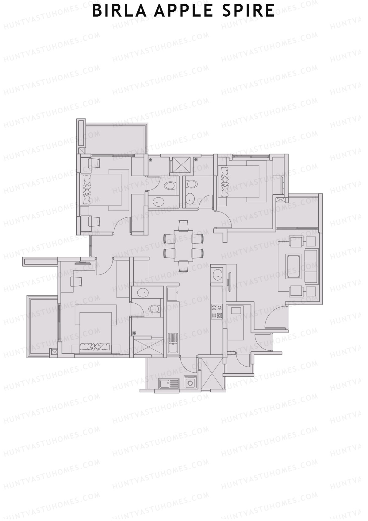 Birla Apple Spire Tower 1 Unit 9 Floor Plan