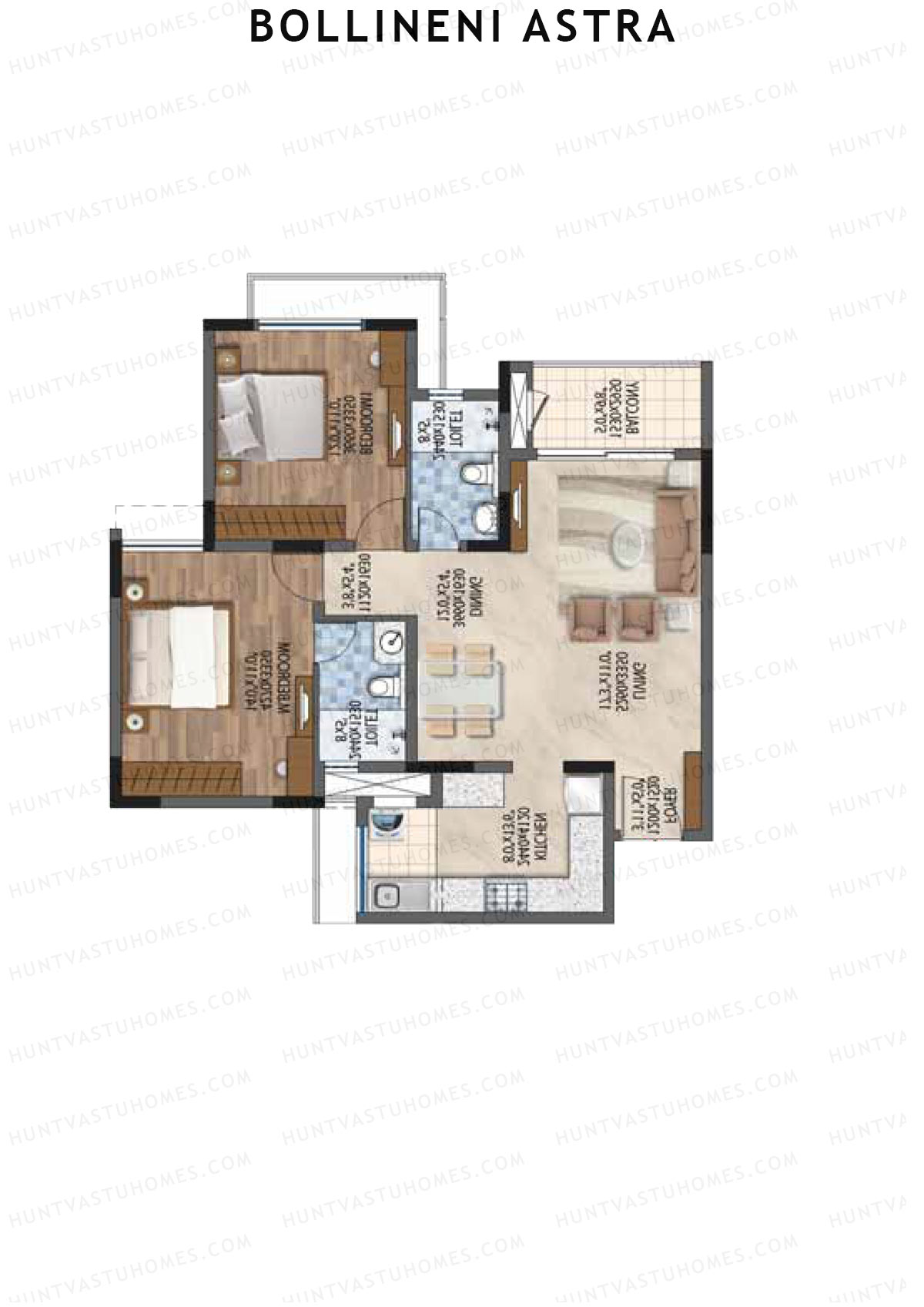 Bollineni Astra Tower A Unit 4 Floor Plan