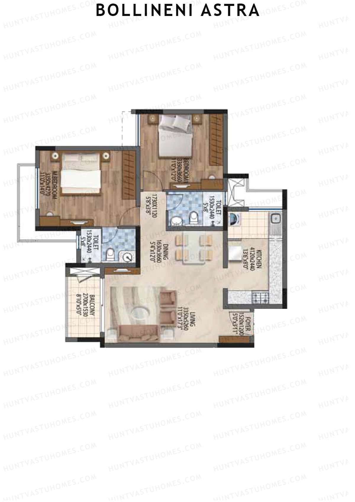 Bollineni Astra Tower A Unit 5 Floor Plan