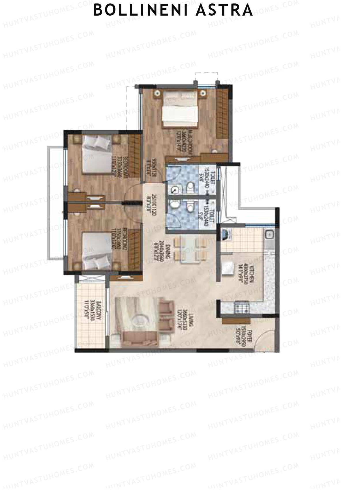 Bollineni Astra Tower A Unit 6 Floor Plan