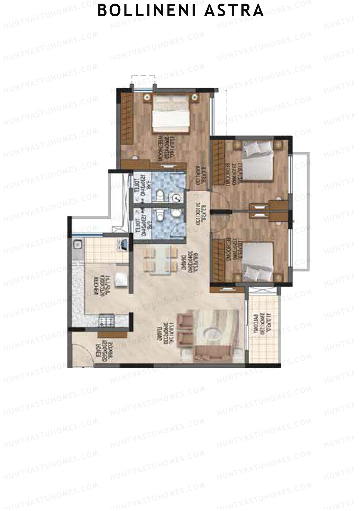 Bollineni Astra Tower A Unit 7 Floor Plan