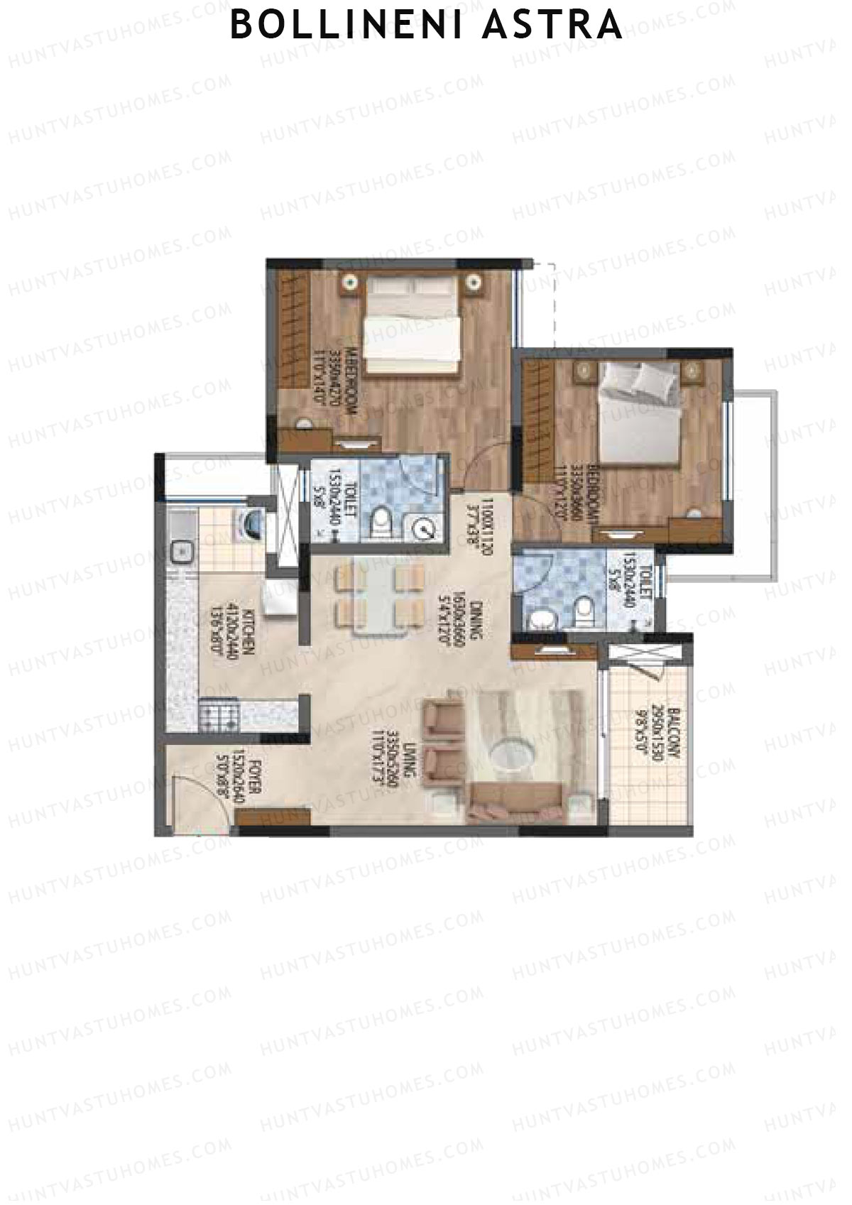 Bollineni Astra Tower A Unit 8 Floor Plan