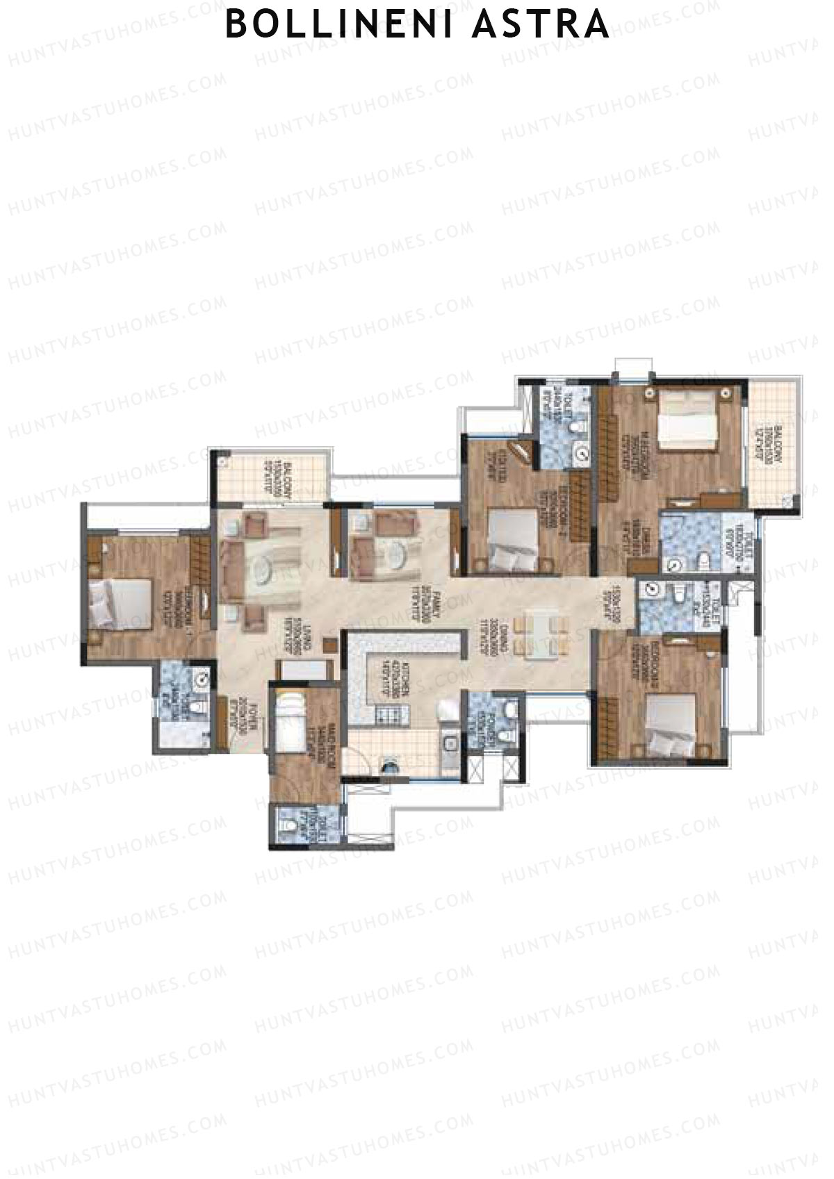 Bollineni Astra Tower B Unit 5 Floor Plan