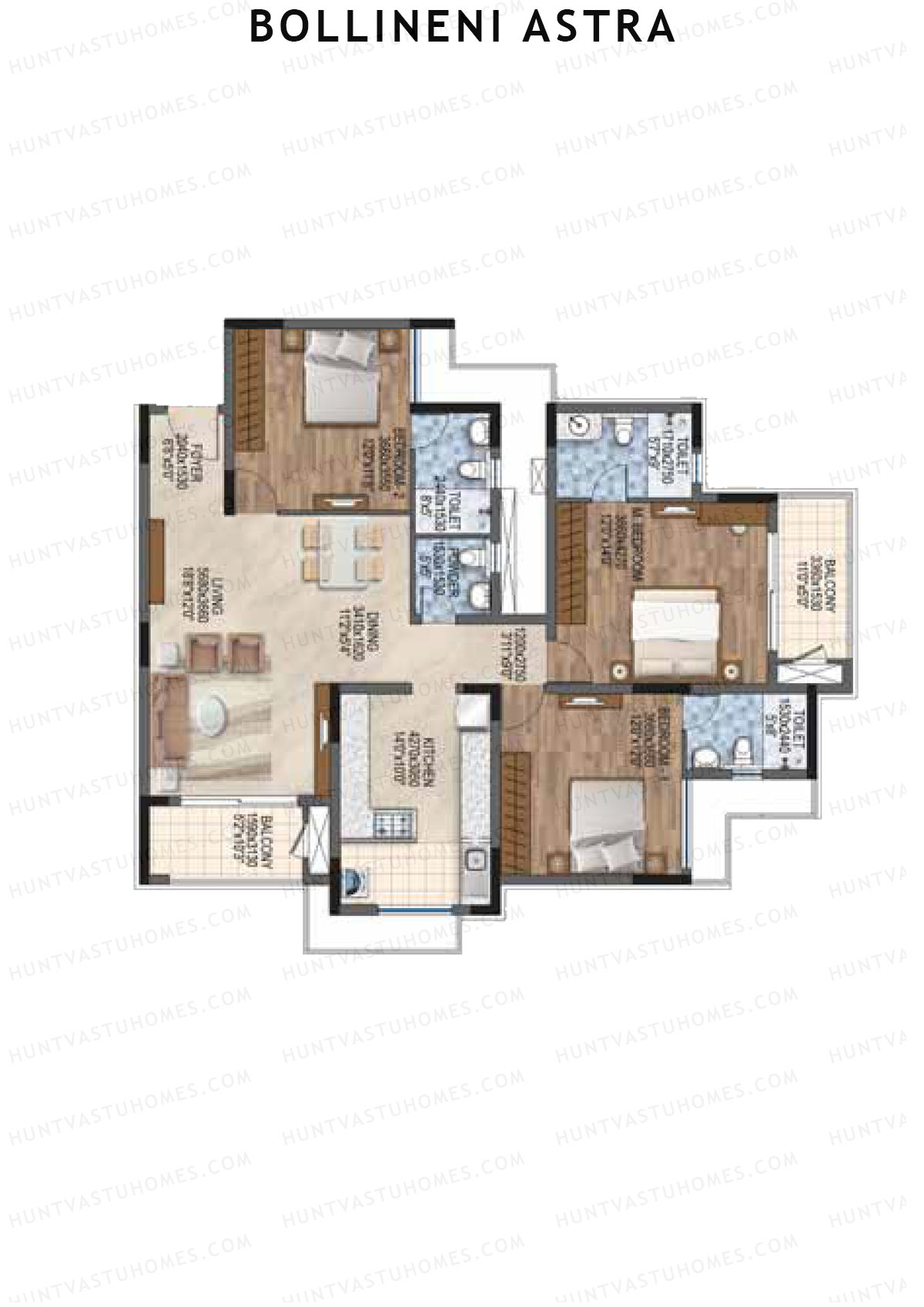 Bollineni Astra Tower B Unit 6 Floor Plan