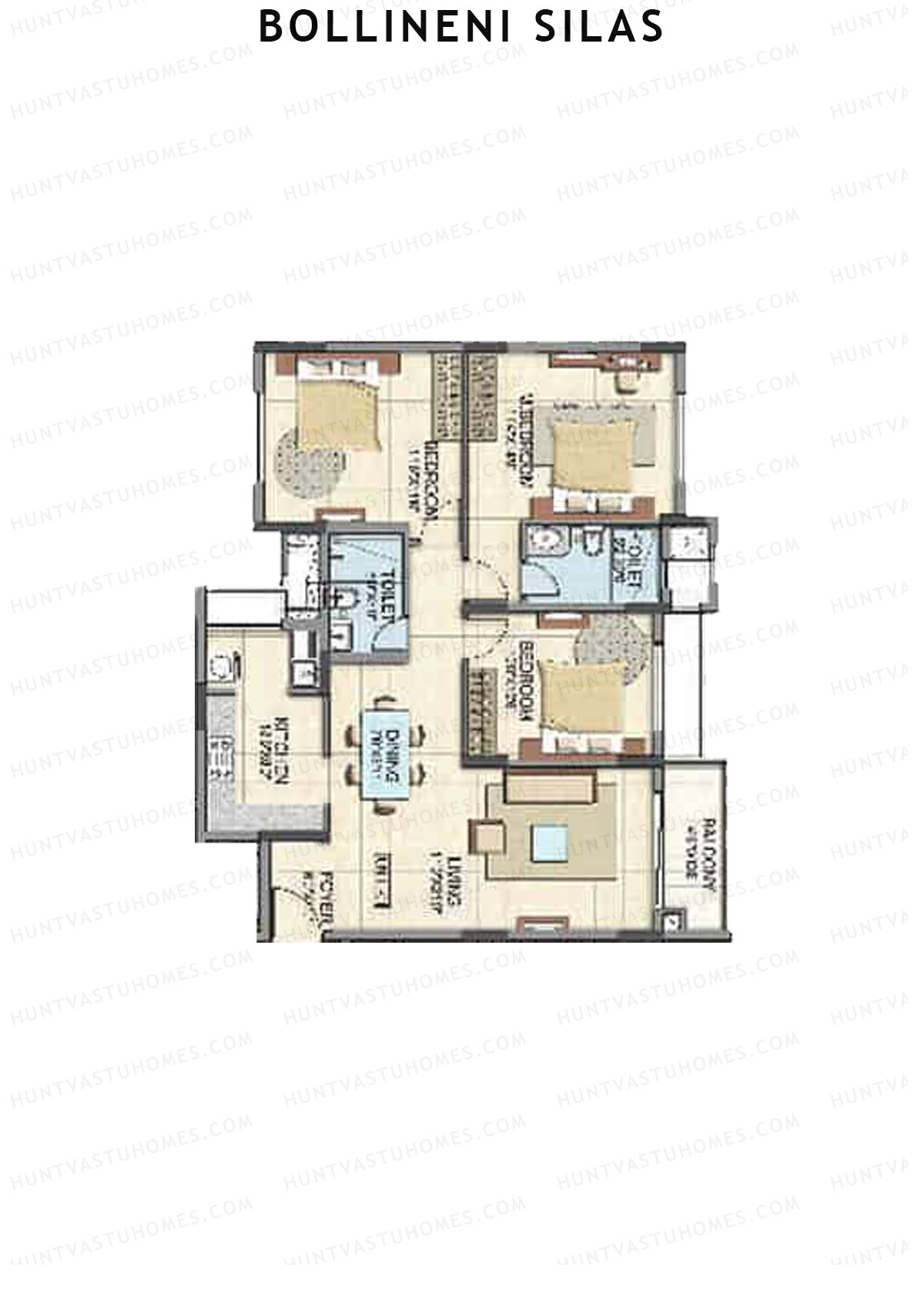 Bollineni Silas Block A Unit 1 Floor Plan