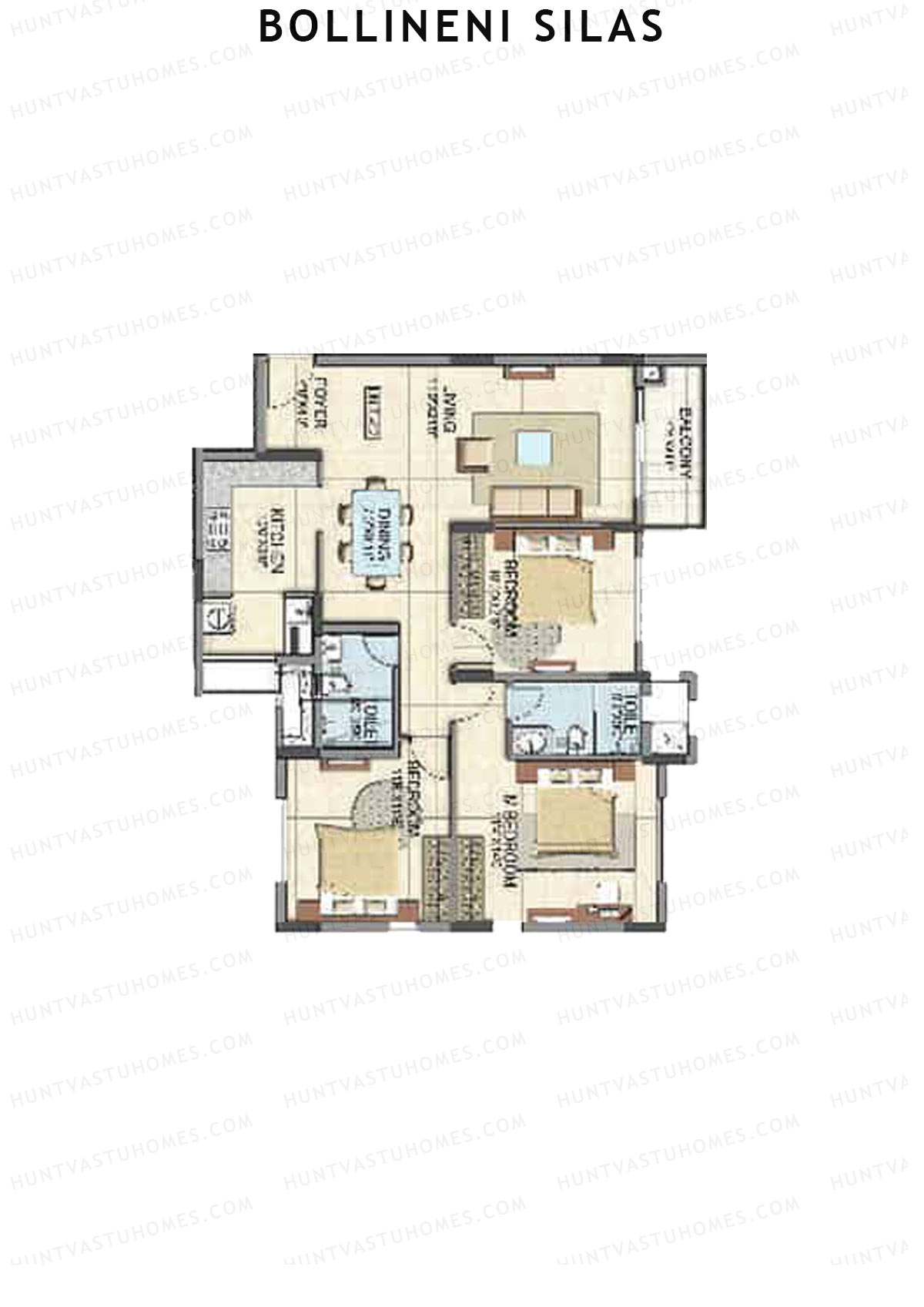 Bollineni Silas Block A Unit 2 Floor Plan