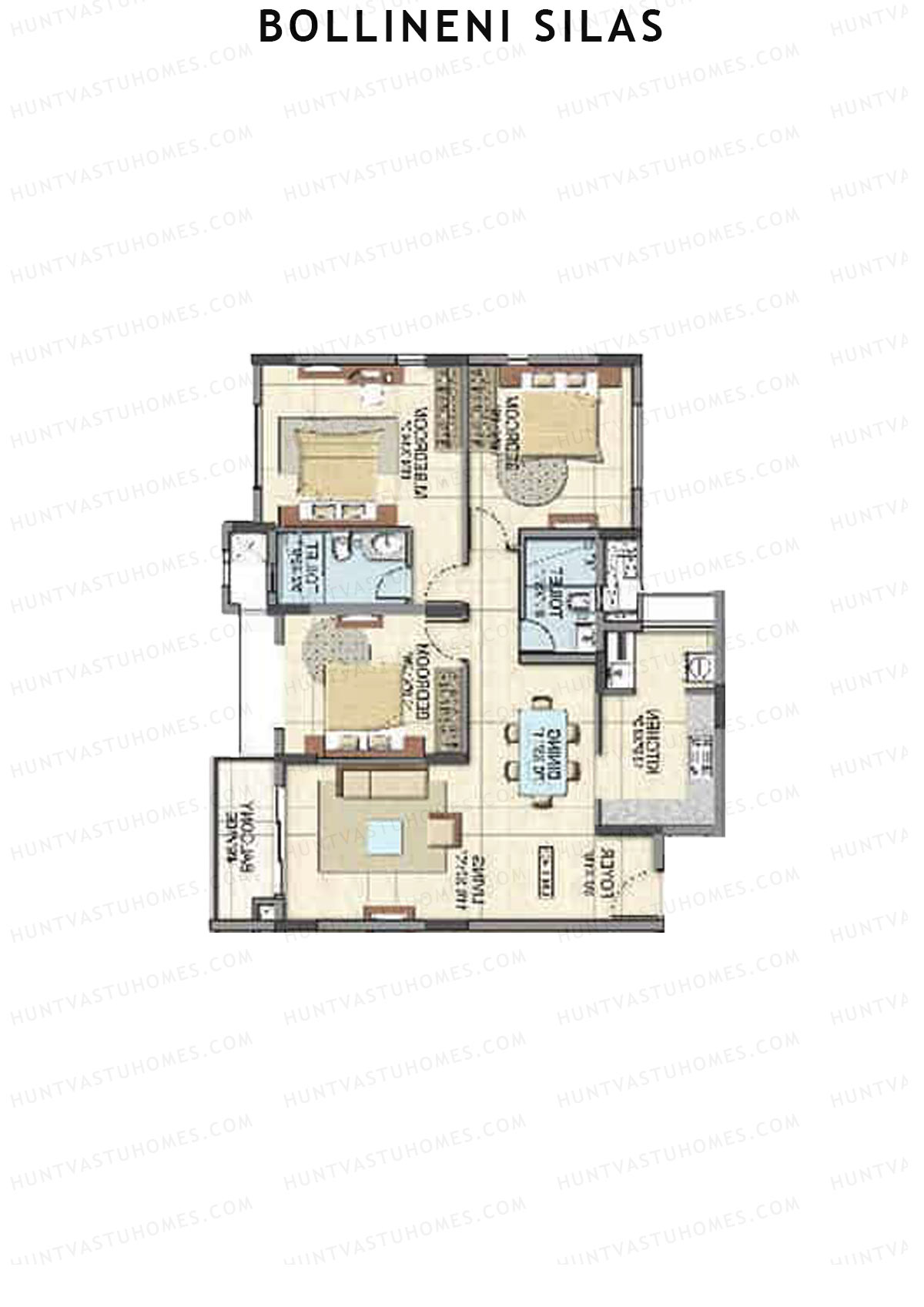 Bollineni Silas Block A Unit 4 Floor Plan