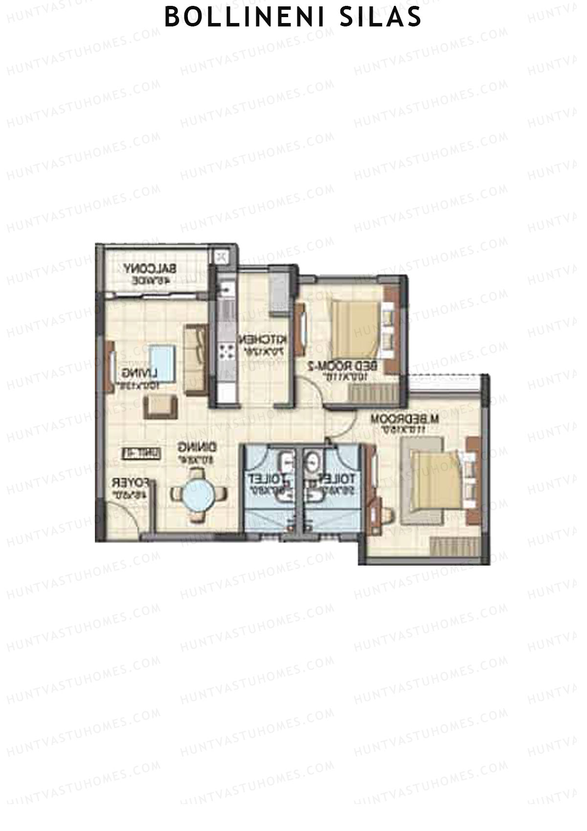 Bollineni Silas Block D Unit 2 Floor Plan