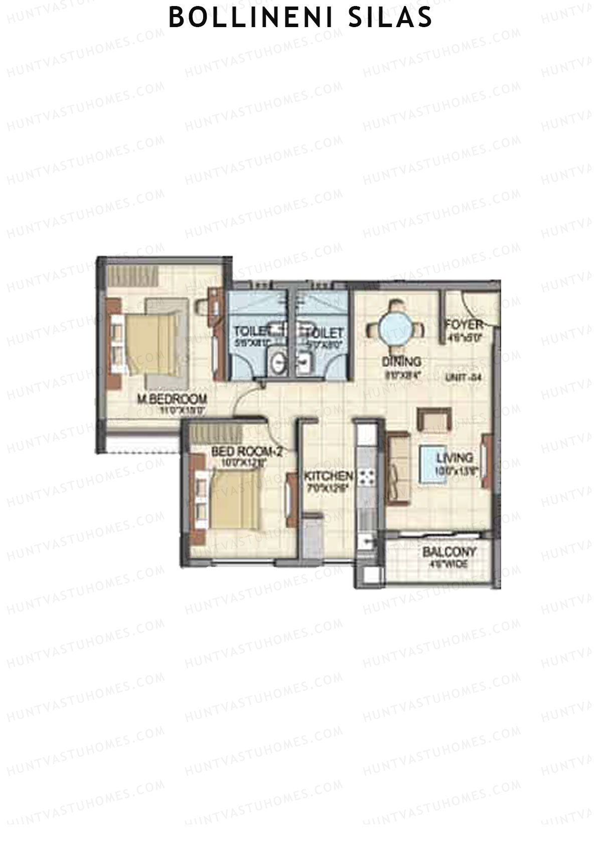 Bollineni Silas Block D Unit 4 Floor Plan