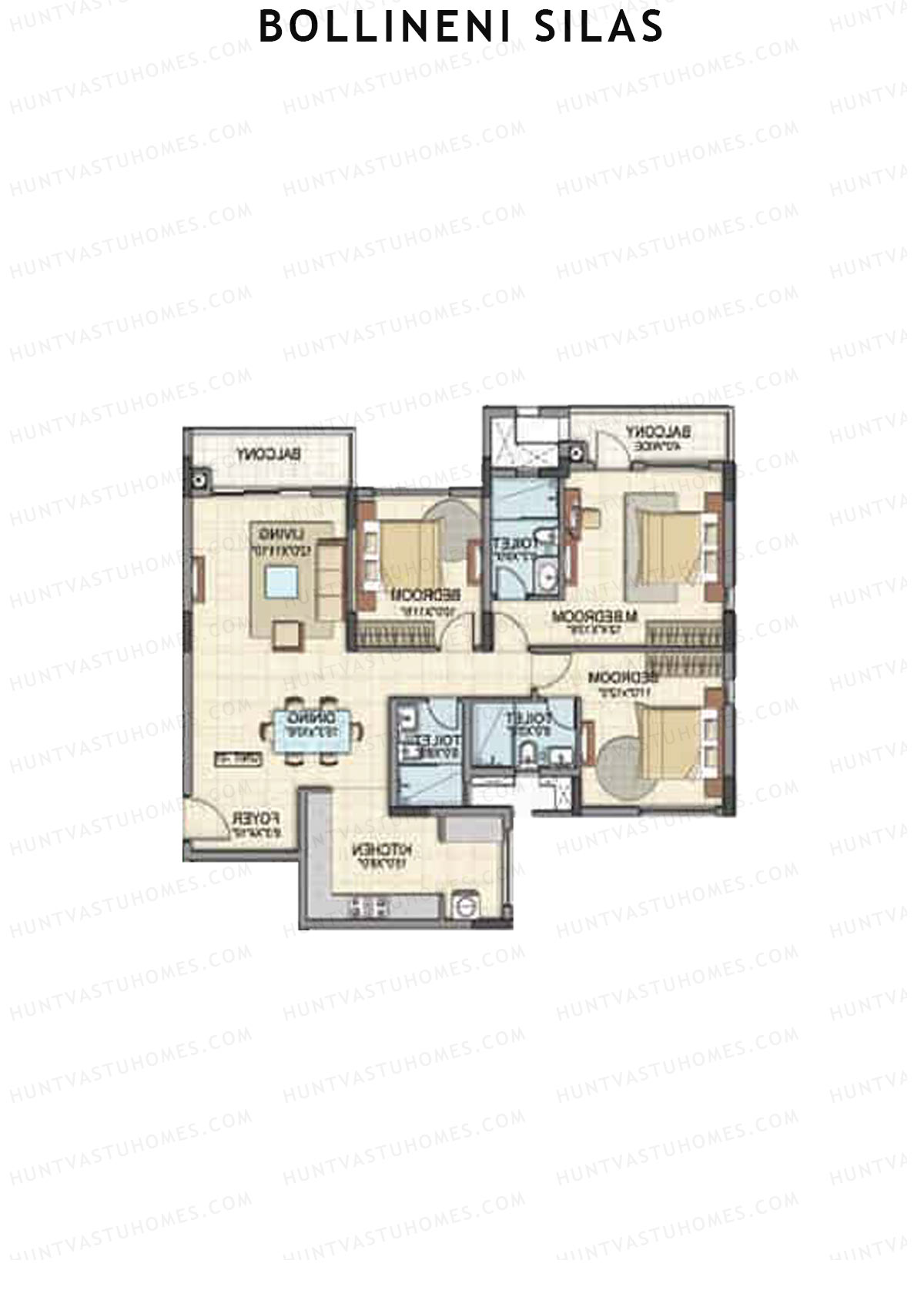Bollineni Silas Block I Unit 2 Floor Plan