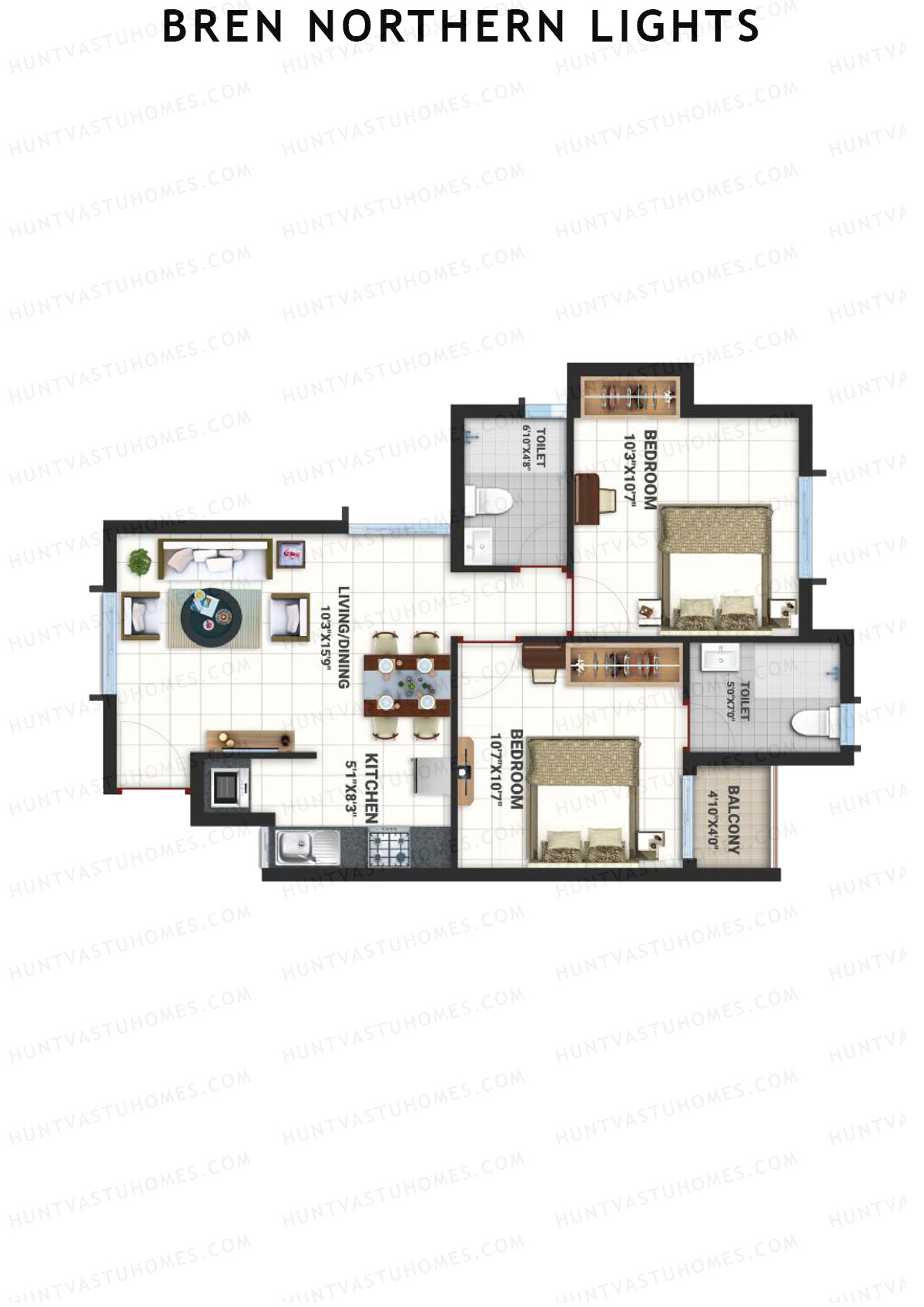 Bren Northern Lights Block 7 Unit 6 (Type 11) Floor Plan