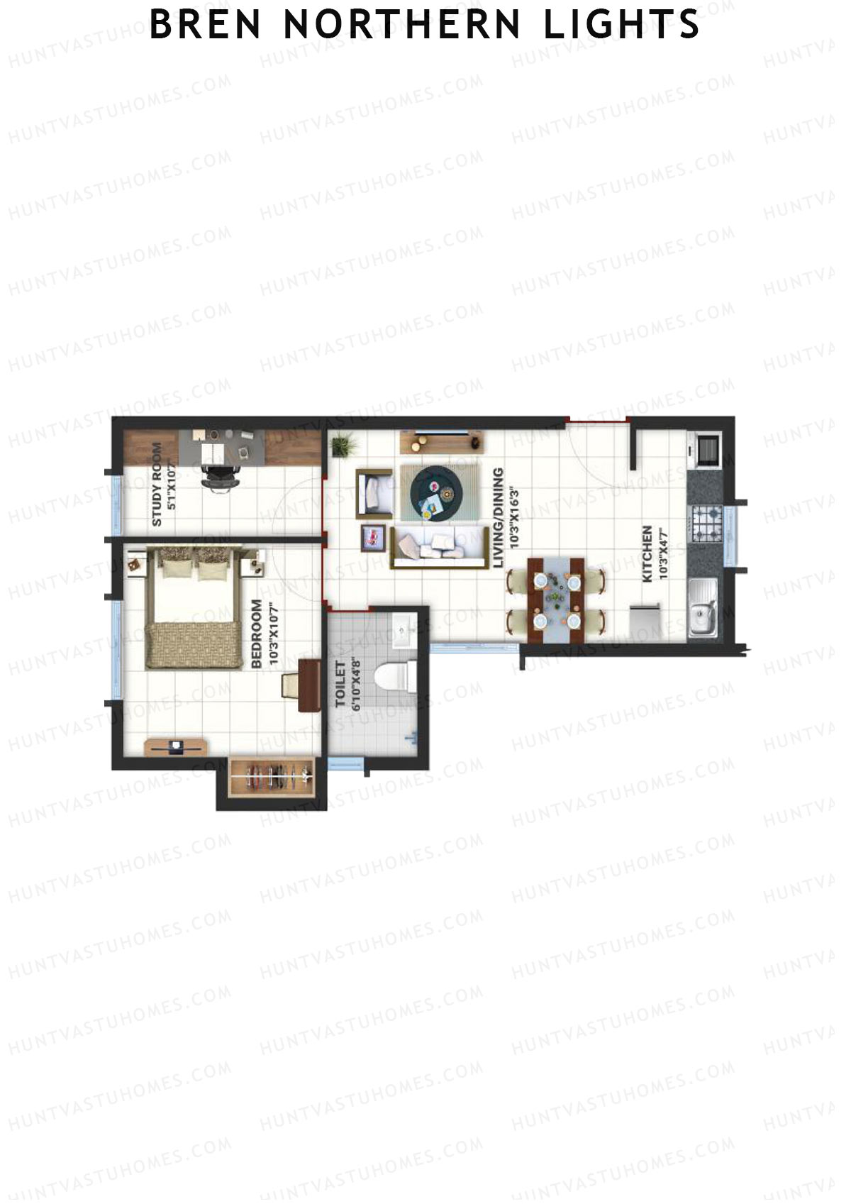 Bren Northern Lights Block 8 Unit 2 (Type 2) Floor Plan