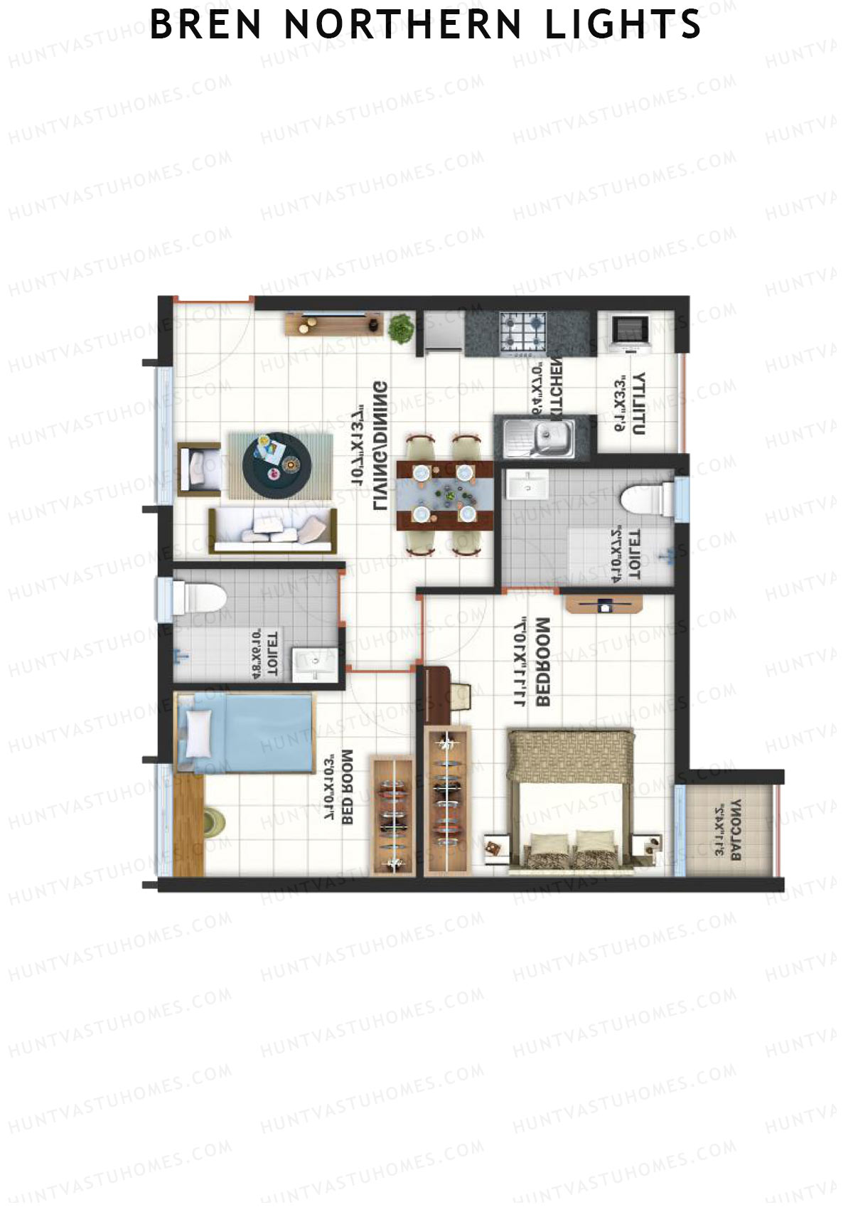Bren Northern Lights Block 9 Unit 8 (Type 7) Floor Plan