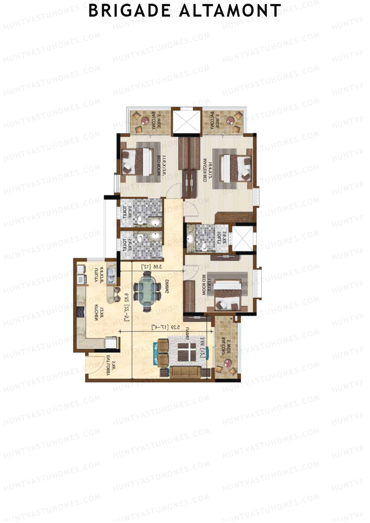 Brigade Altamont Wing A Unit 11 Floor Plan