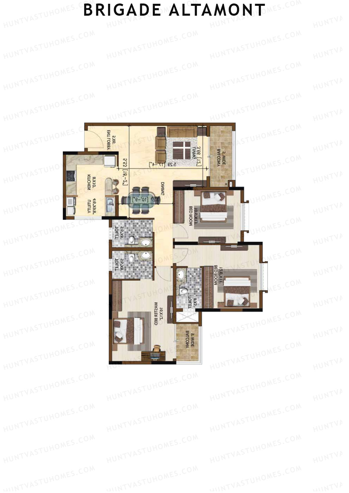 Brigade Altamont Wing A Unit 12 Floor Plan